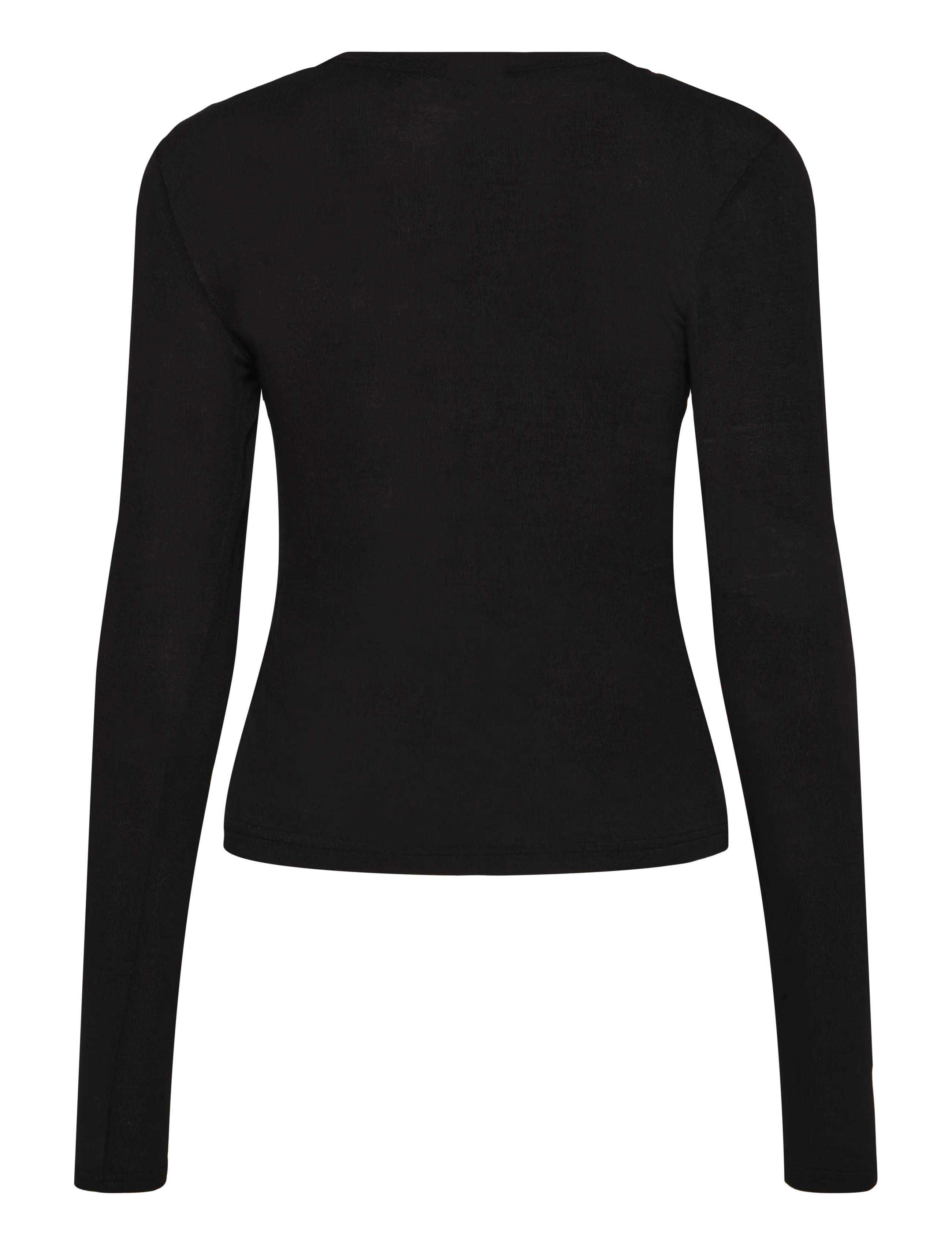Juicy Couture - DIAMANTE DOG CREST LONG SLEEVE T-SHIRT - langärmlige tops - black - 2
