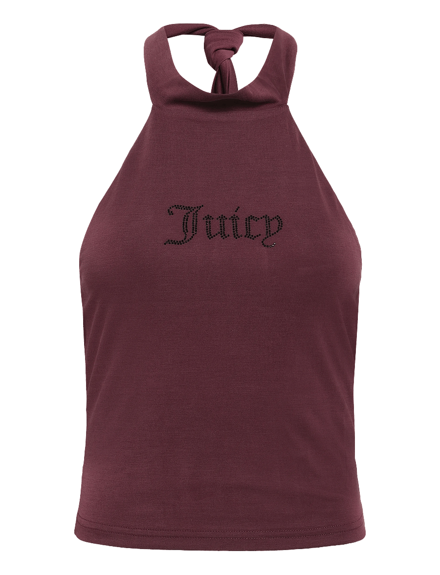 Juicy Couture - WESLEY TIE BACK TOP - crop tops - winetasting - 1