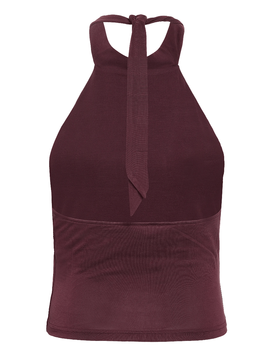 Juicy Couture - WESLEY TIE BACK TOP - crop tops - winetasting - 2
