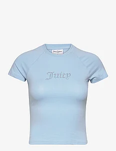 SHRUNKEN DIAMANTE TEE, Juicy Couture