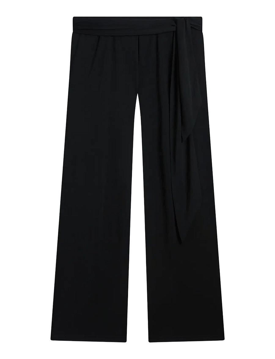 Juicy Couture - EMERSON BELTED STRAIGHT LEG PANT - hose mit geradem bein - black - 1