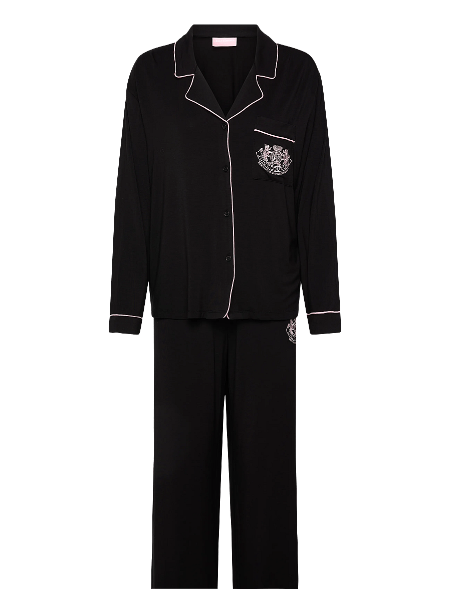 Juicy Couture - DOG CREST JERSEY PYJAMA SET - pyjamas - black - 1