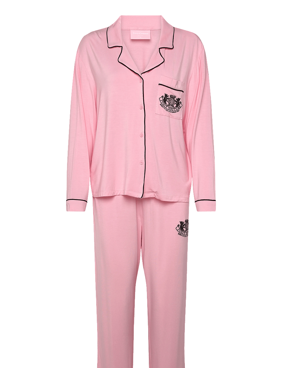 Juicy Couture - DOG CREST JERSEY PYJAMA SET - pyjamas - juicy pink - 1