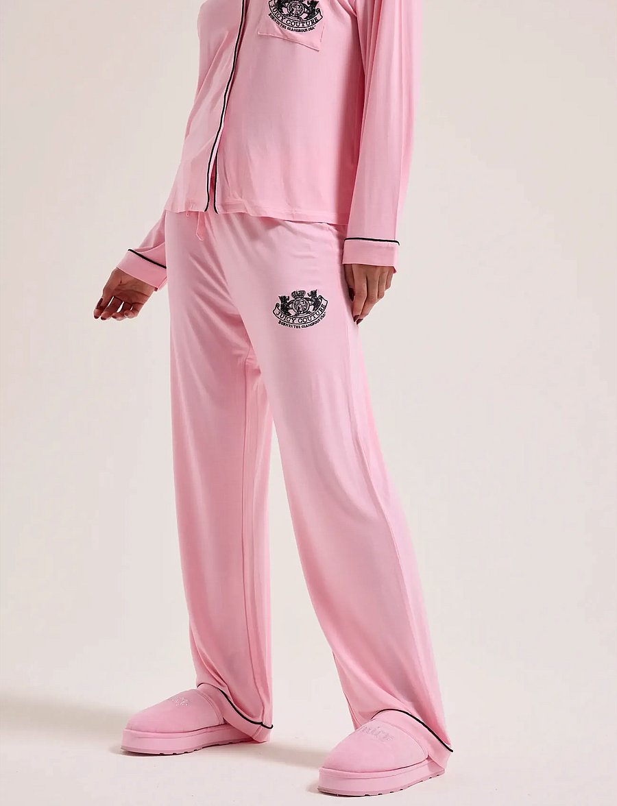 Juicy Couture - DOG CREST JERSEY PYJAMA SET - pyjamas - juicy pink - 5