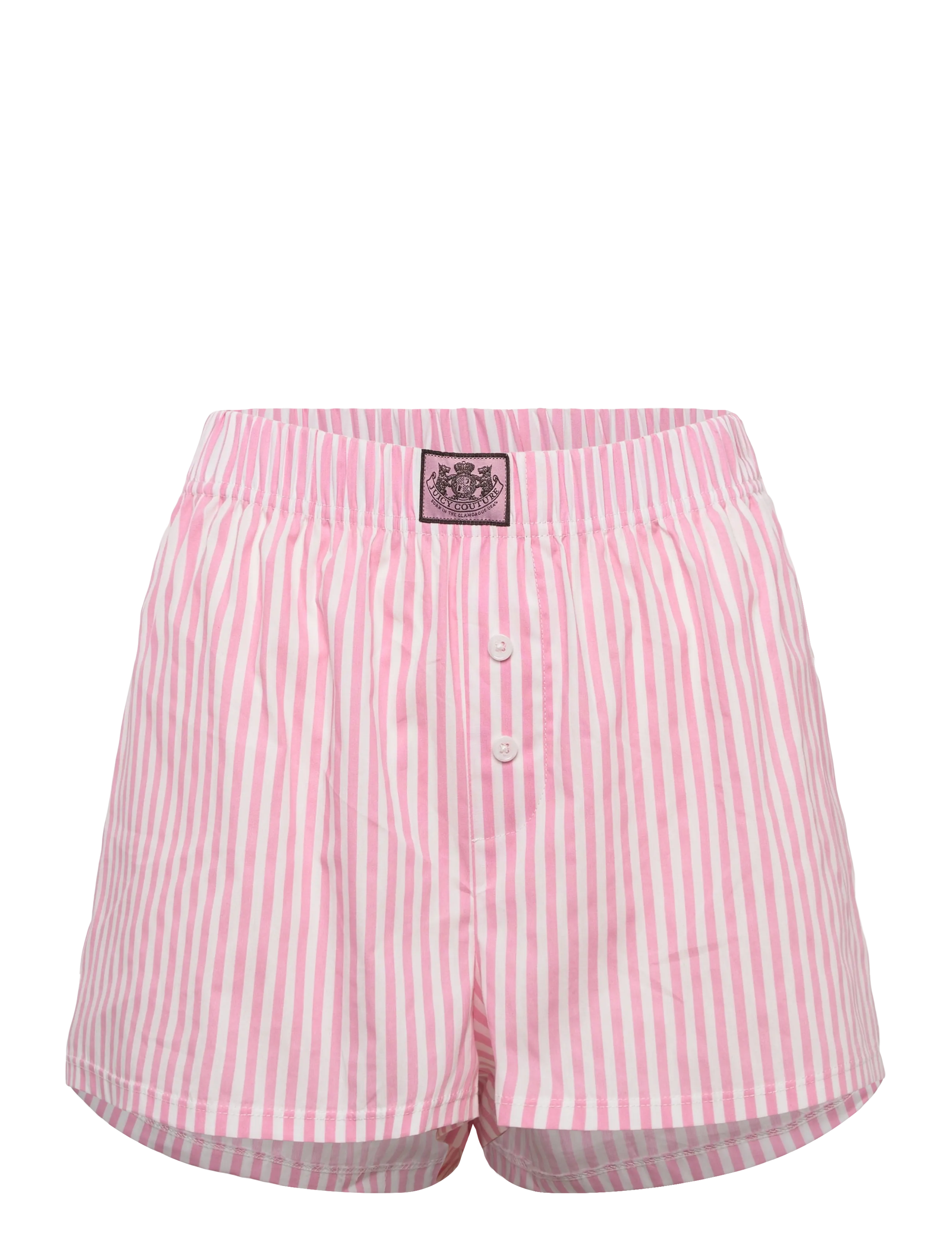 Juicy Couture - DOG CREST VEST + BOXER SHORT SET - pyjamas - pinstripe pink - 3