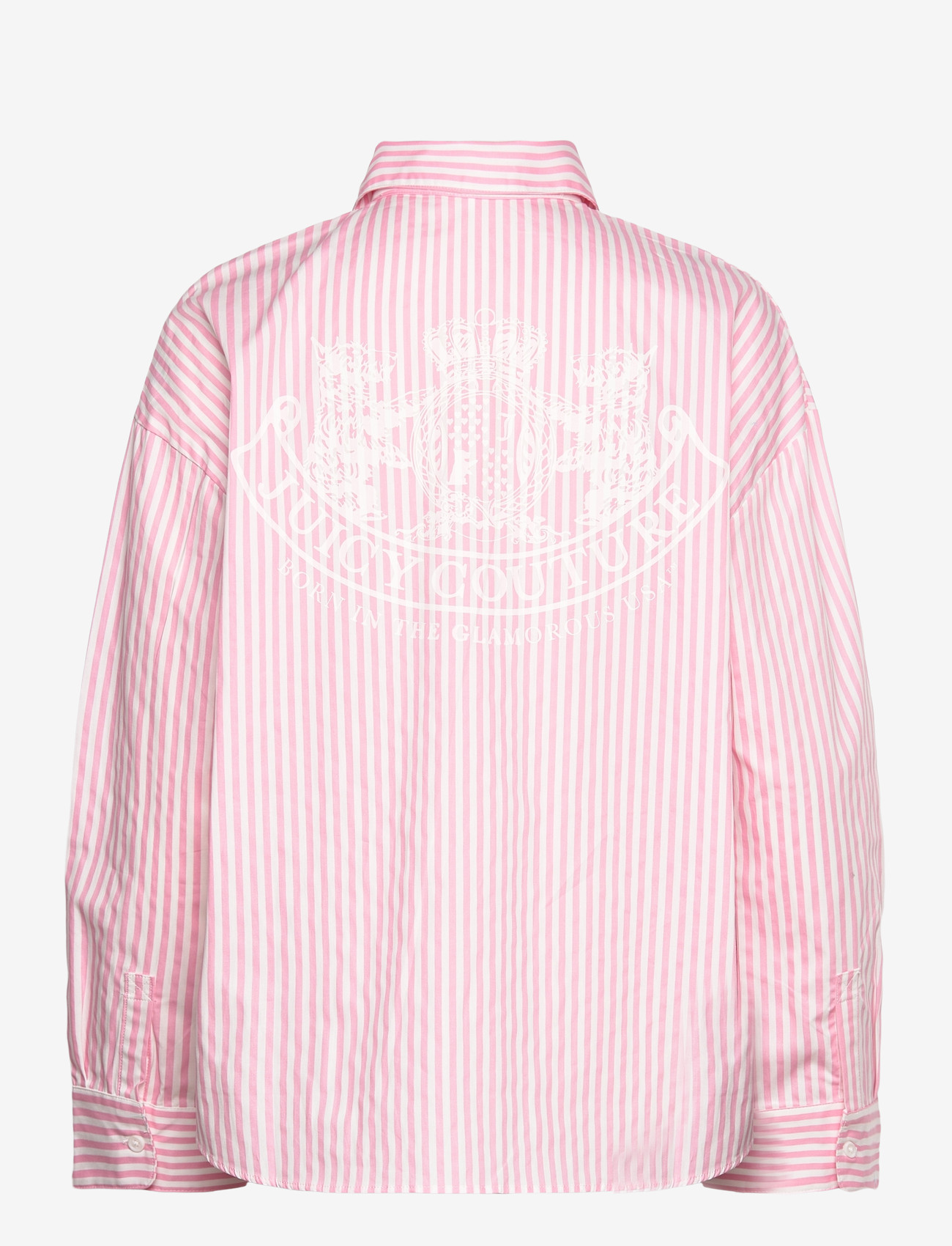 Juicy Couture - STRIPE DOG CREST BADGE SHIRT - pinstripe pink - 2