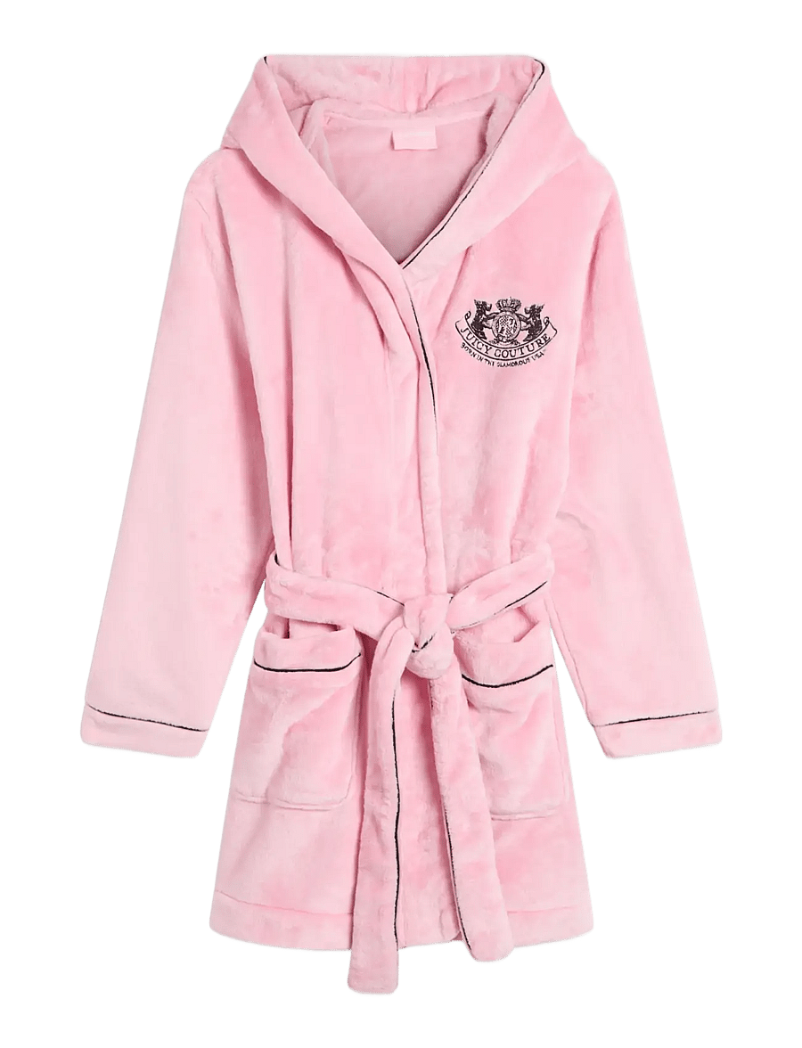 Juicy Couture - LOTTLE CREST PLUSH ROBE - hommikumantlid - juicy pink - 0