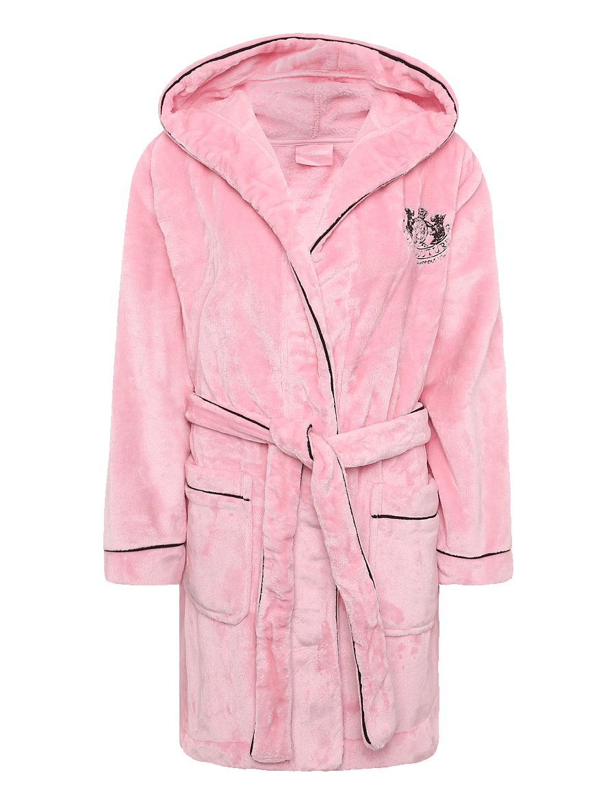 Juicy Couture - LOTTLE CREST PLUSH ROBE - bademäntel - juicy pink - 0