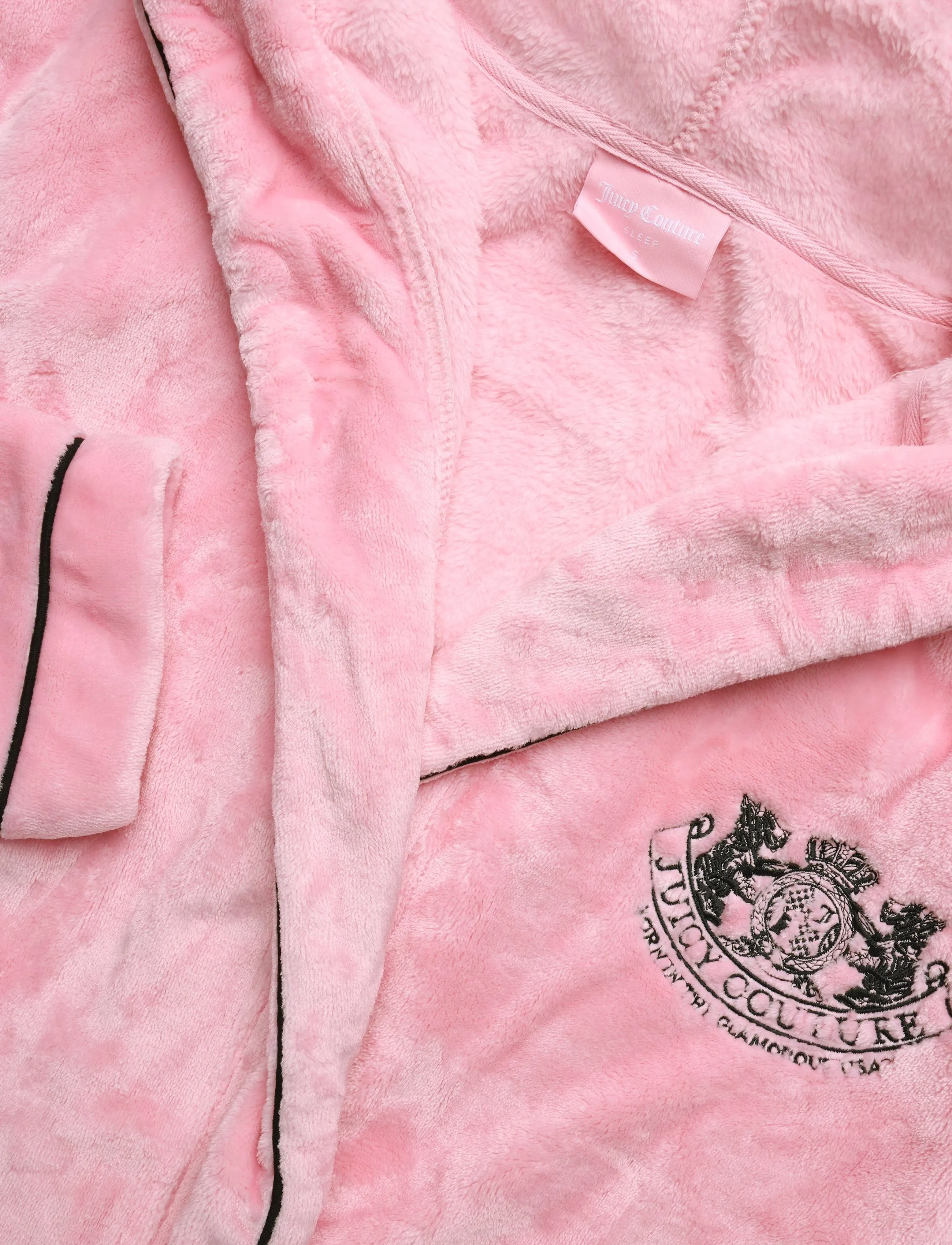 Juicy Couture - LOTTLE CREST PLUSH ROBE - peignoirs - juicy pink - 2