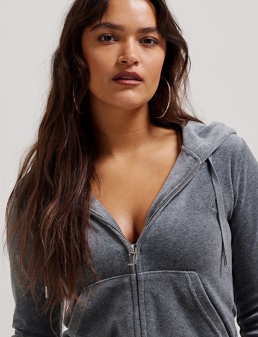 Juicy Couture - ROBERTSON HOODIE - hoodies - charcoal marl - 4
