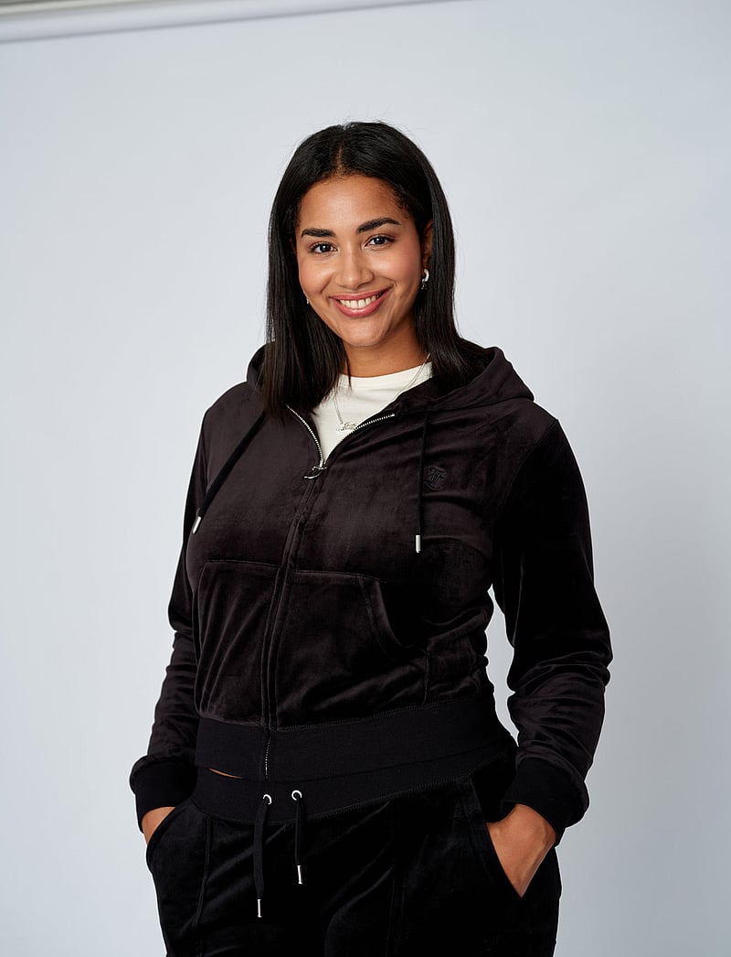 Juicy Couture - ROBERTSON HOODIE - hættetrøjer - black - 0