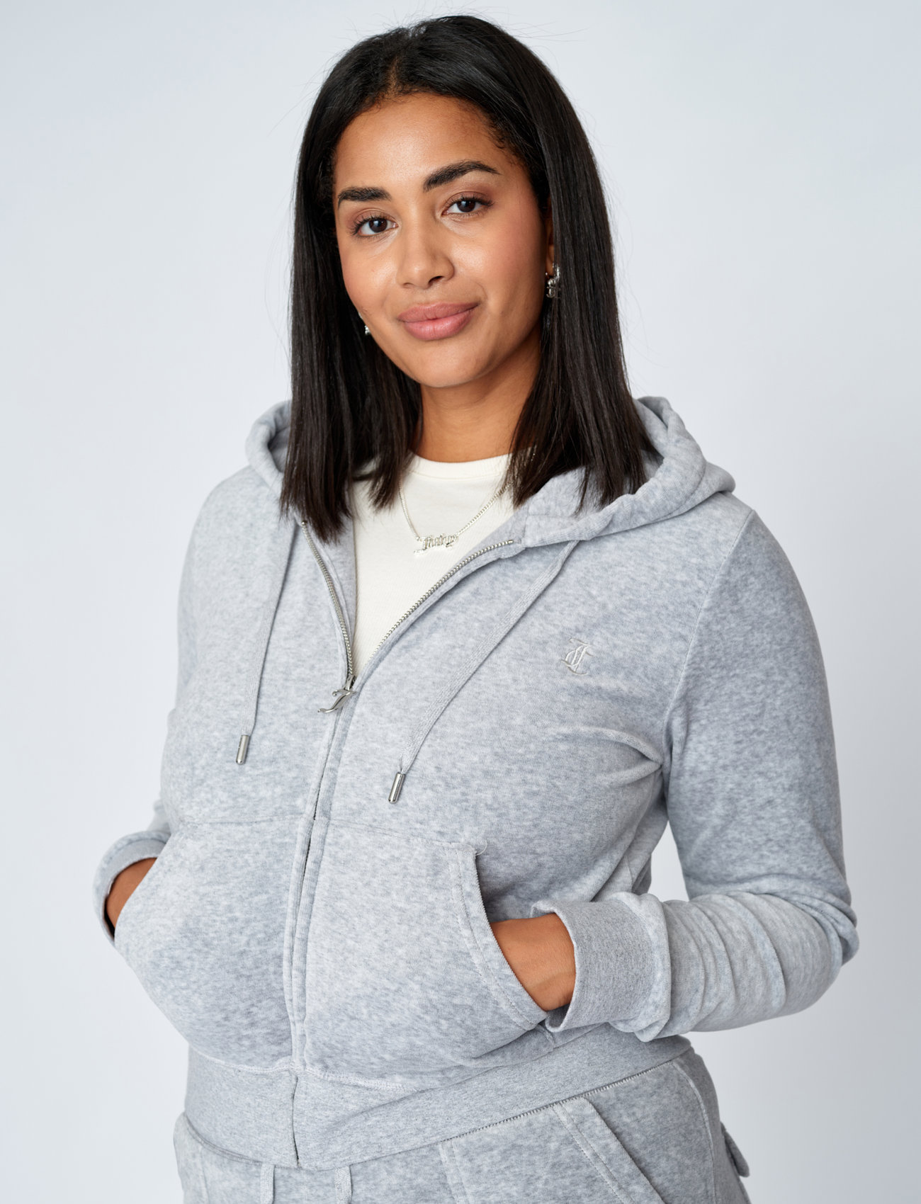 Juicy Couture - ROBERTSON HOODIE - hupparit - silver marl - 4