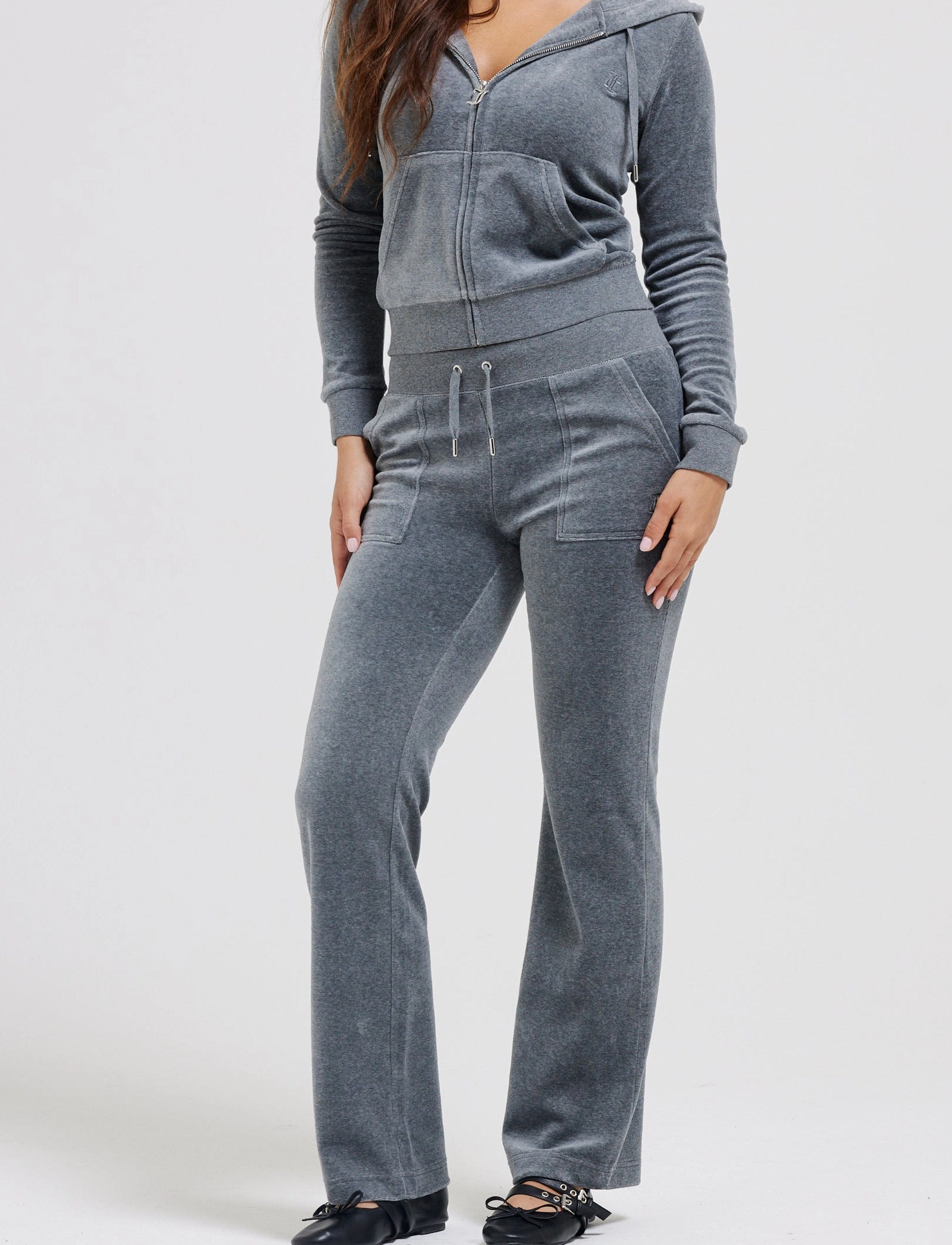 Juicy Couture - DEL RAY POCKETED PANT - hverdags stil - charcoal marl - 4