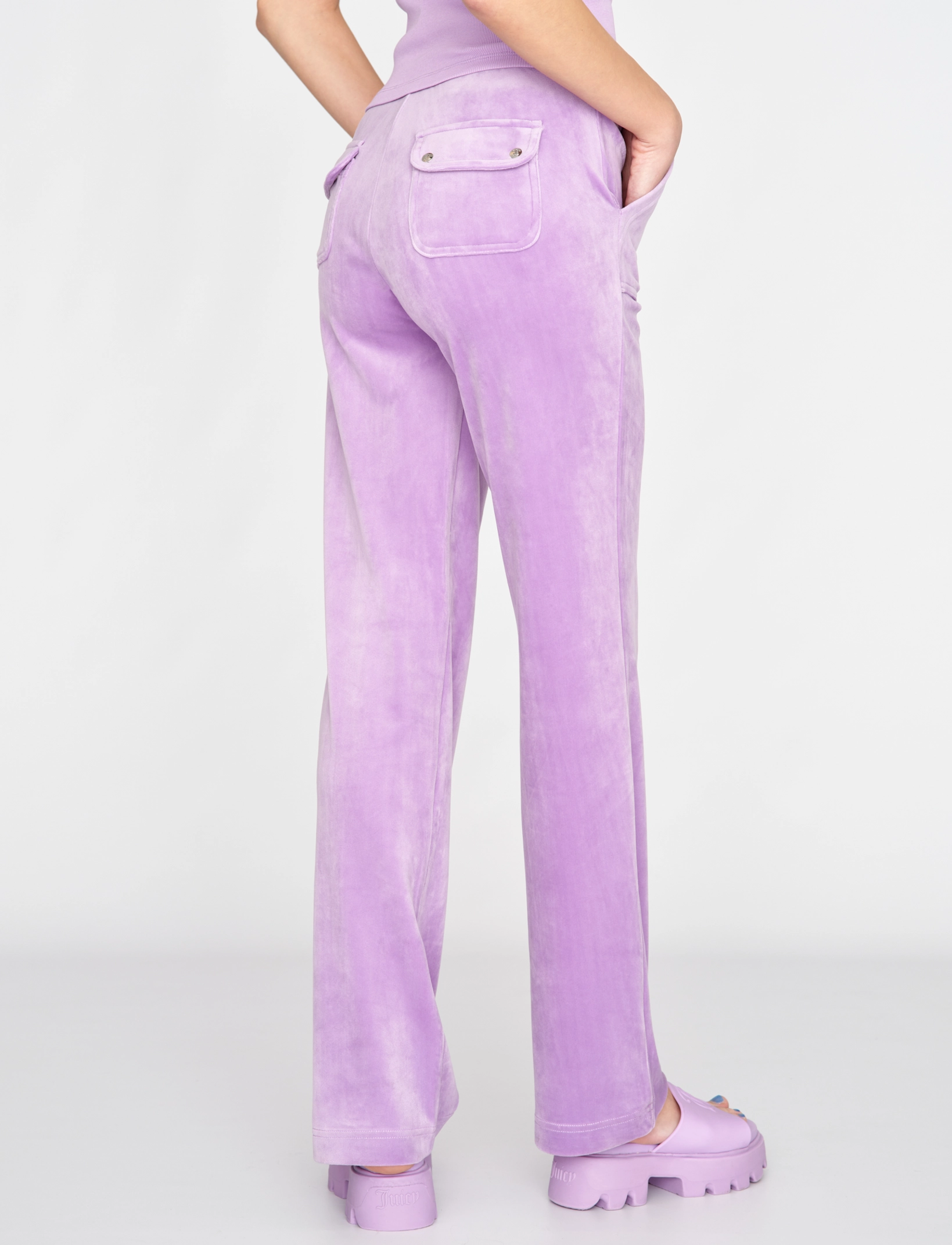 Juicy Couture - DEL RAY POCKETED PANT - bottoms - sheer lilac - 4