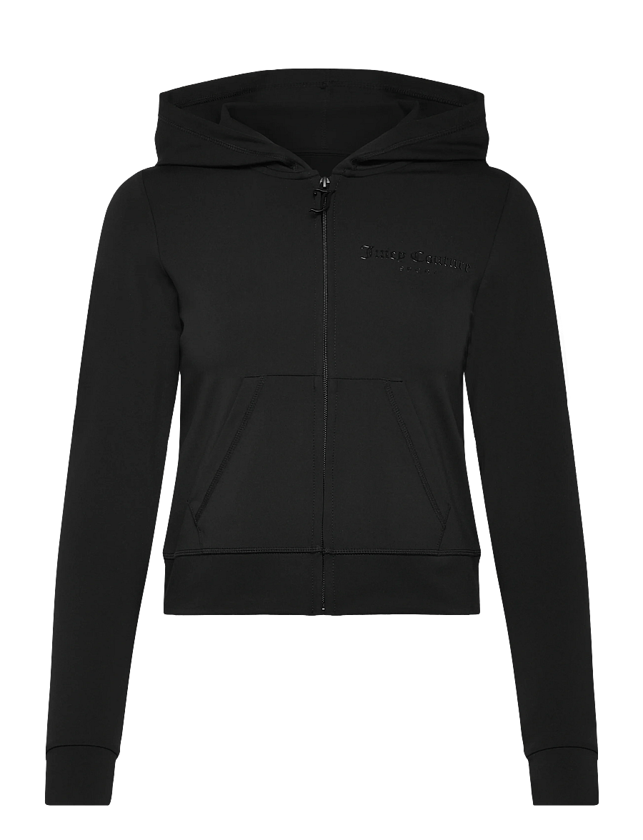 Juicy Couture - ACTIVEWEAR ENNIS HOODIE - huvtröjor - black - 0