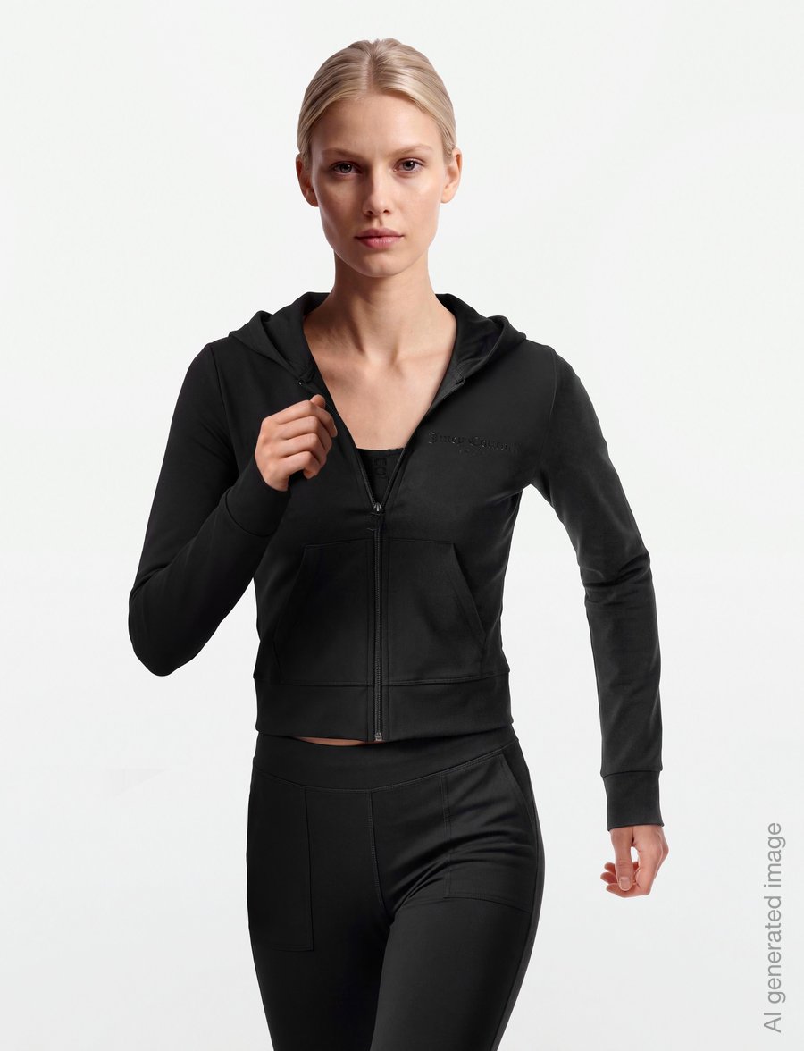 Juicy Couture - ACTIVEWEAR ENNIS HOODIE - sweatshirts - black - 3