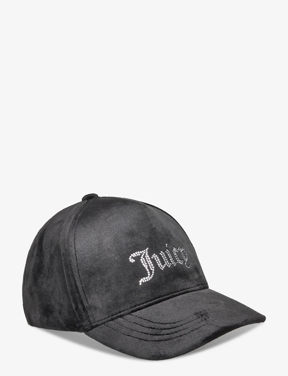 Juicy Couture - VERONICA VELOUR & DIAMANTE BASEBALL CAP - kappen - black - 0