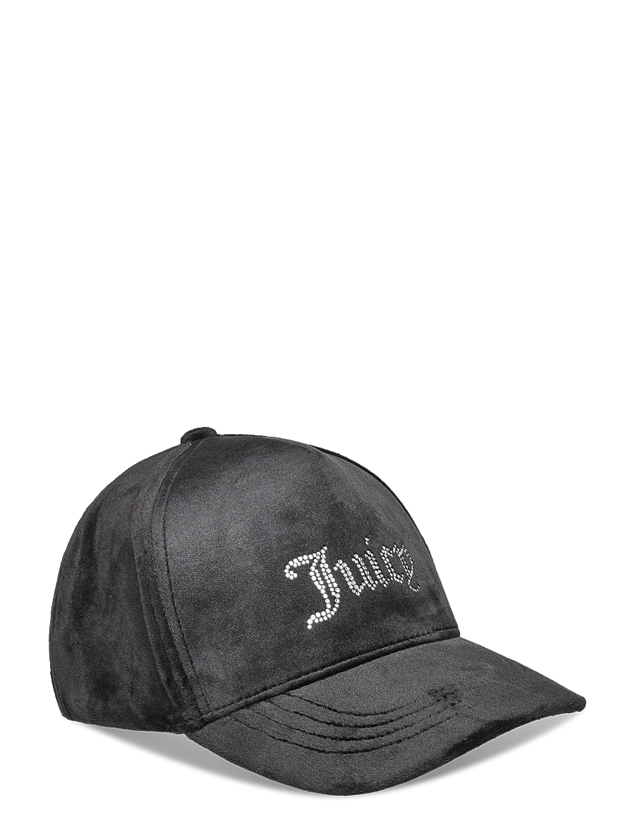 Juicy Couture - VERONICA VELOUR & DIAMANTE BASEBALL CAP - nokamütsid - black - 0