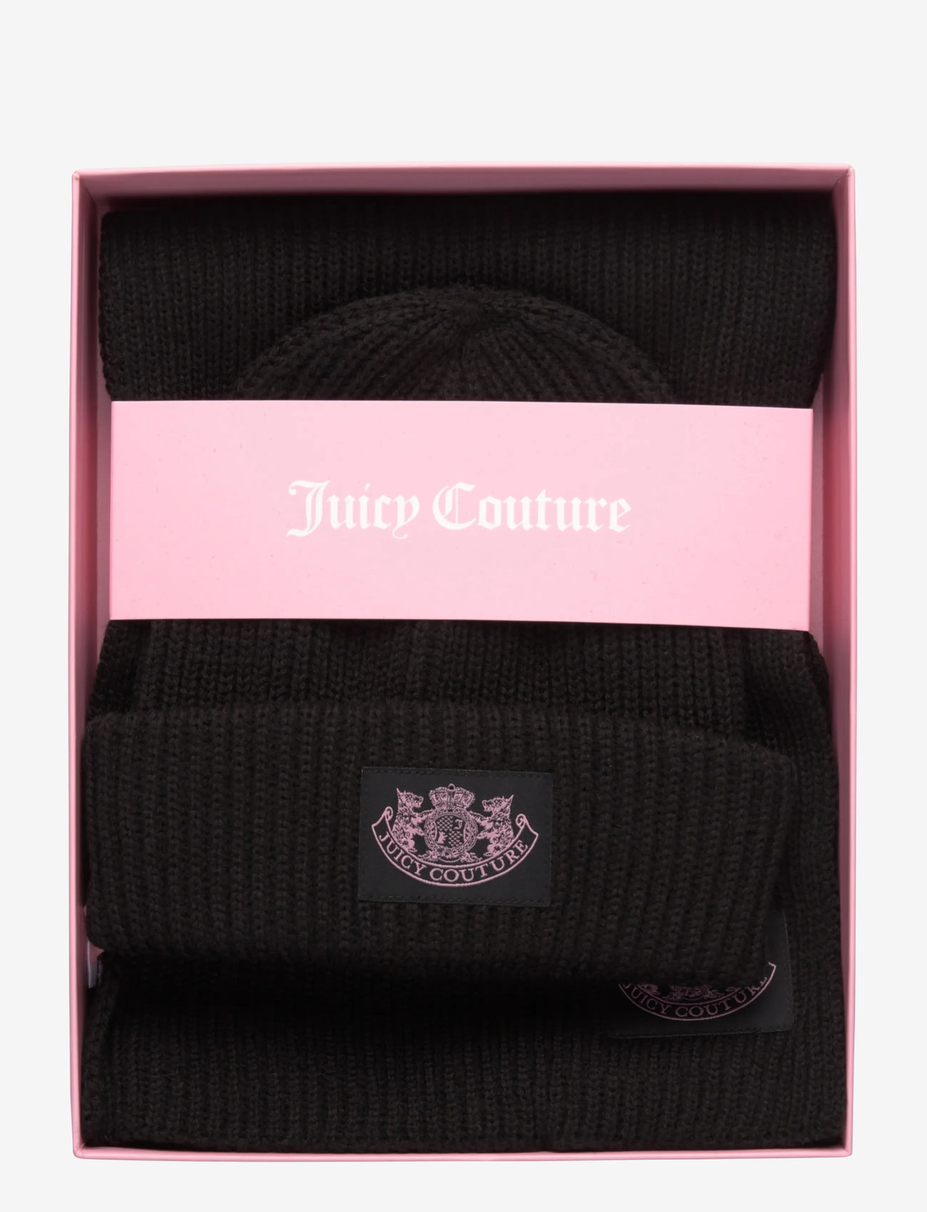 Juicy Couture - CHEETAH CREST SCARF / BEANIE SET - szaliki zimowe - black - 4