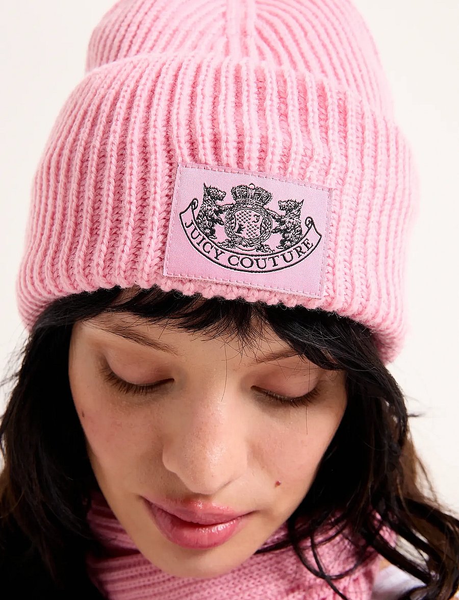 Juicy Couture - CHEETAH CREST SCARF / BEANIE SET - talvesallid - juicy pink - 5