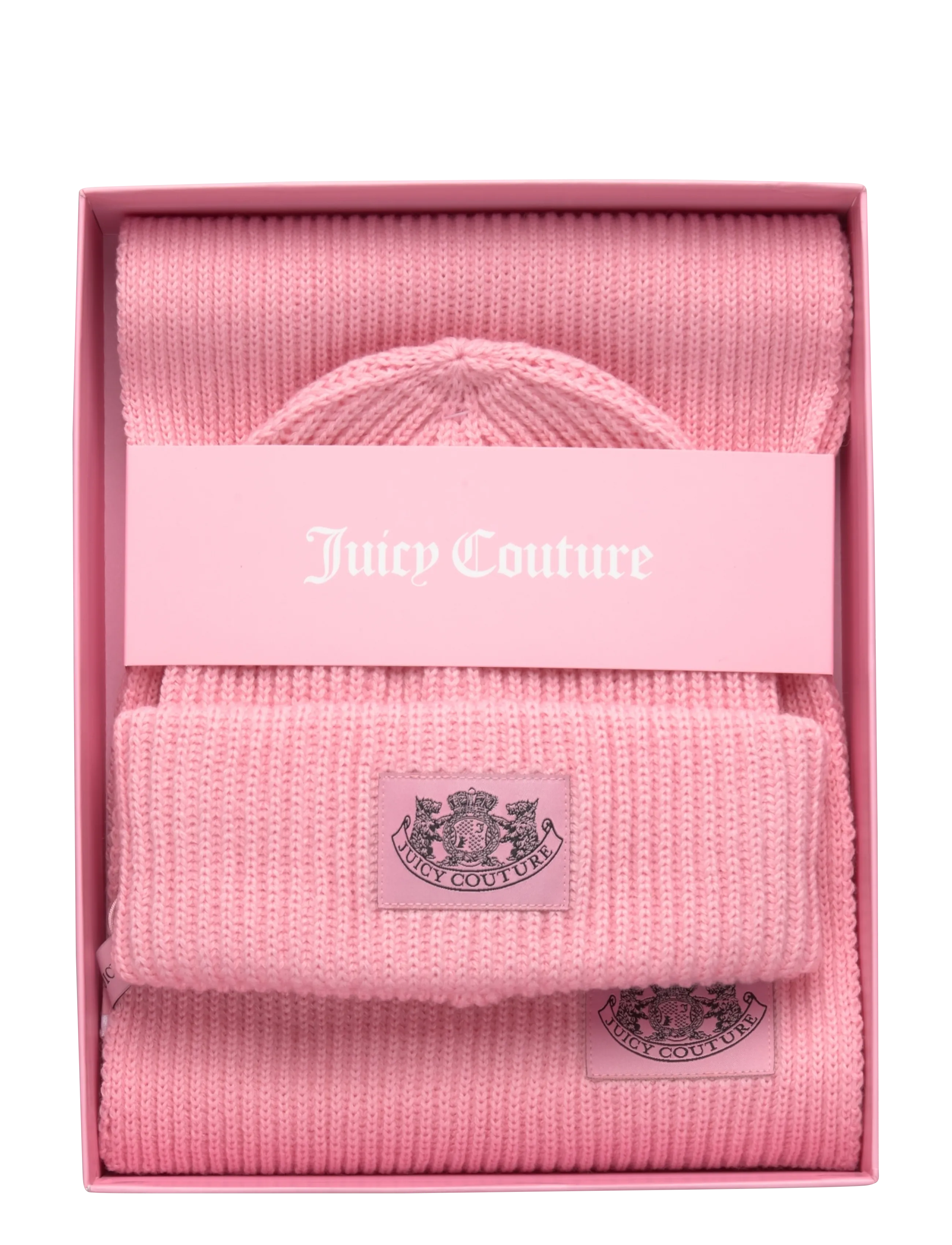 Juicy Couture - CHEETAH CREST SCARF / BEANIE SET - Écharpes d'hiver - juicy pink - 4