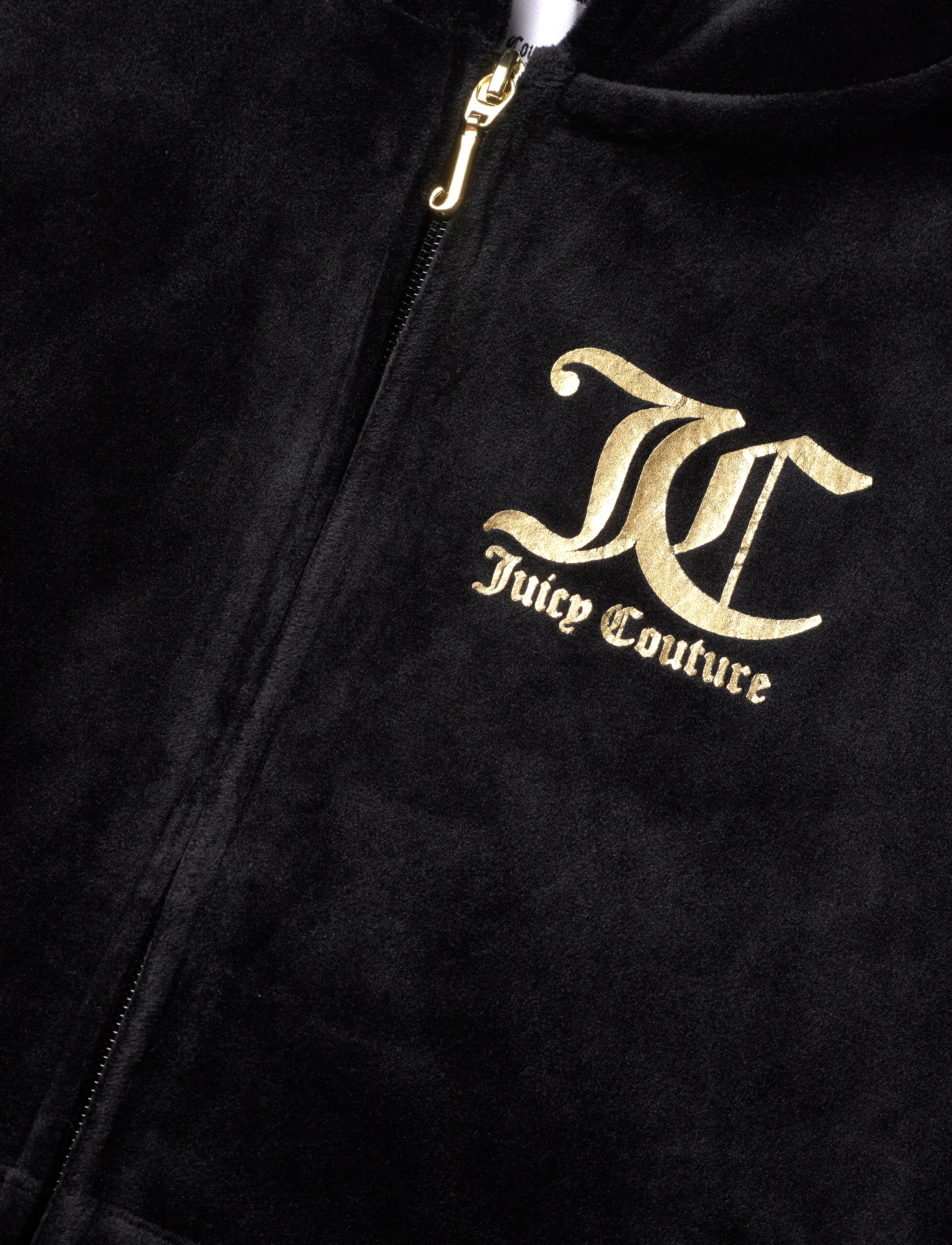 Juicy Couture - Juicy Velour Zip Through Hoodie - jet black - 2