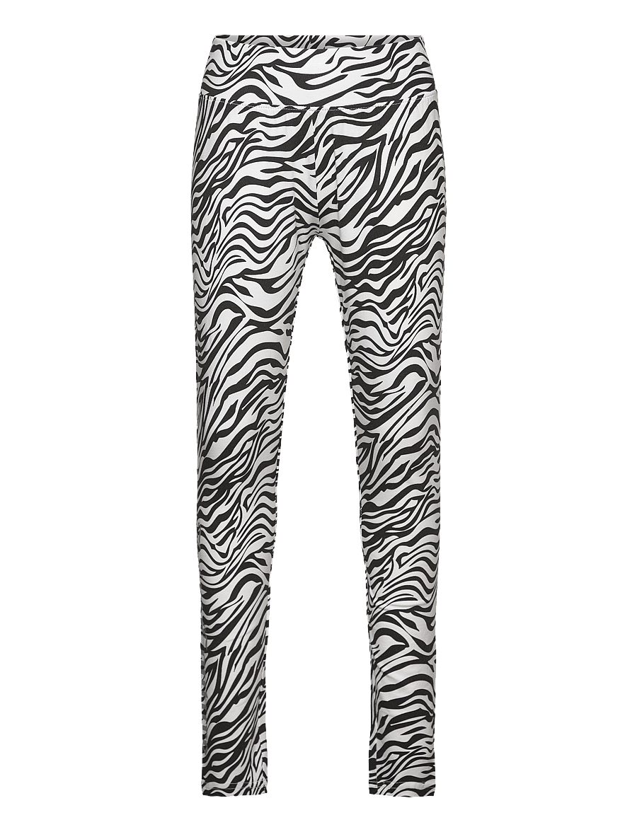 Juicy Couture - Deep Waistband Tiger AOP Legging - leggings - bright white - 0