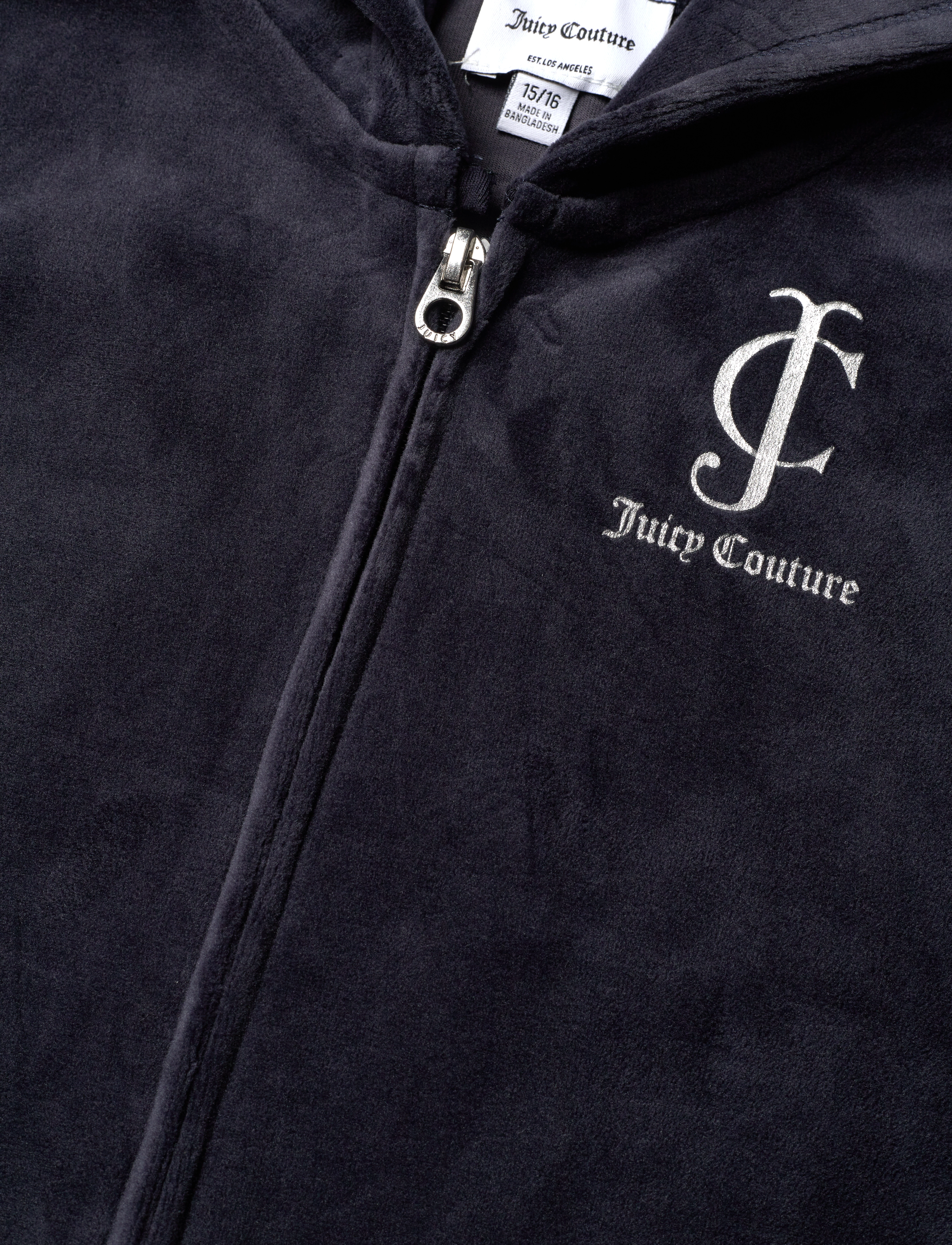 Juicy Couture - Juicy Velour Zip Through Hoodie - night sky - 2