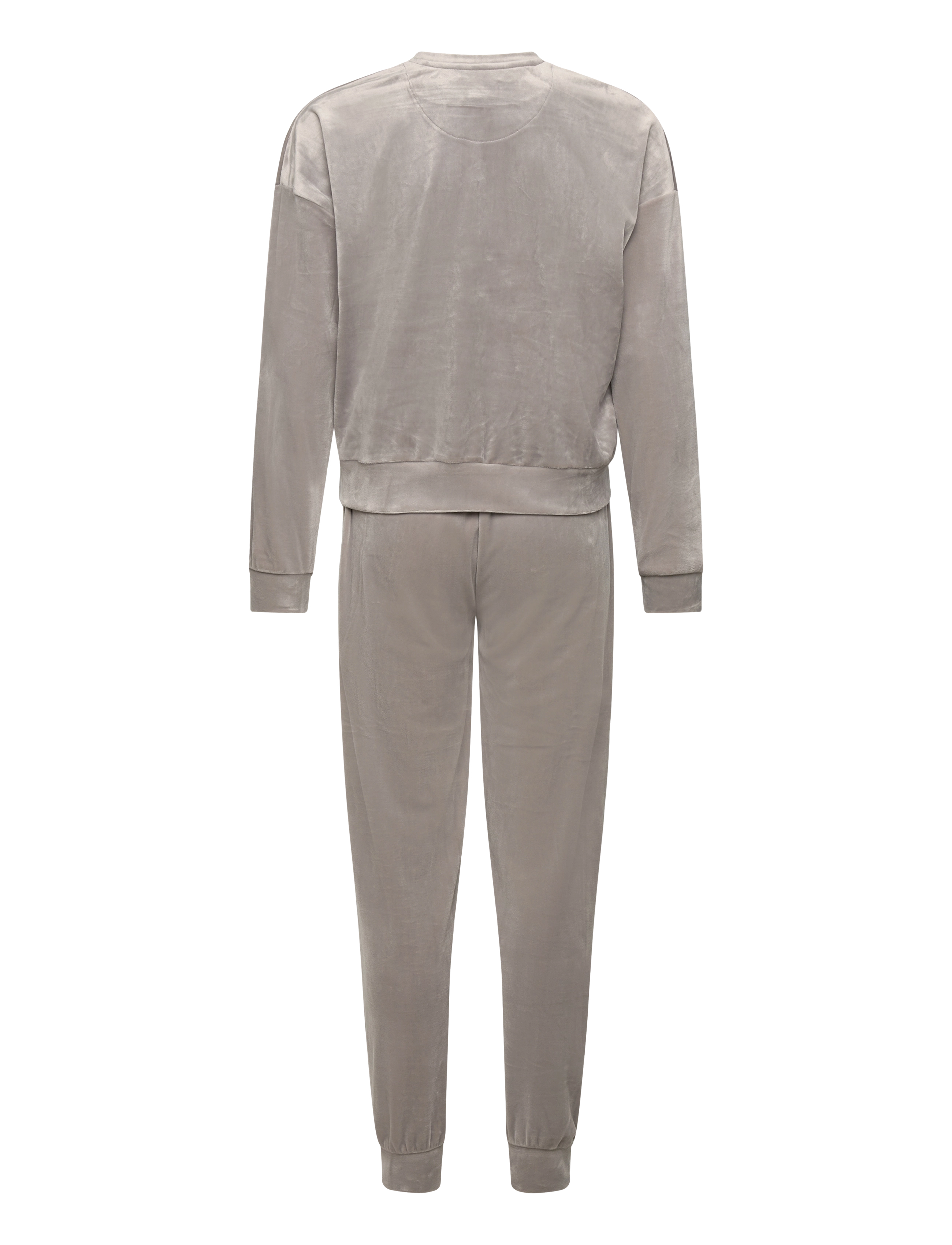 Juicy Couture - Velour Crew and Jog Lounge Set - silver ice - 2