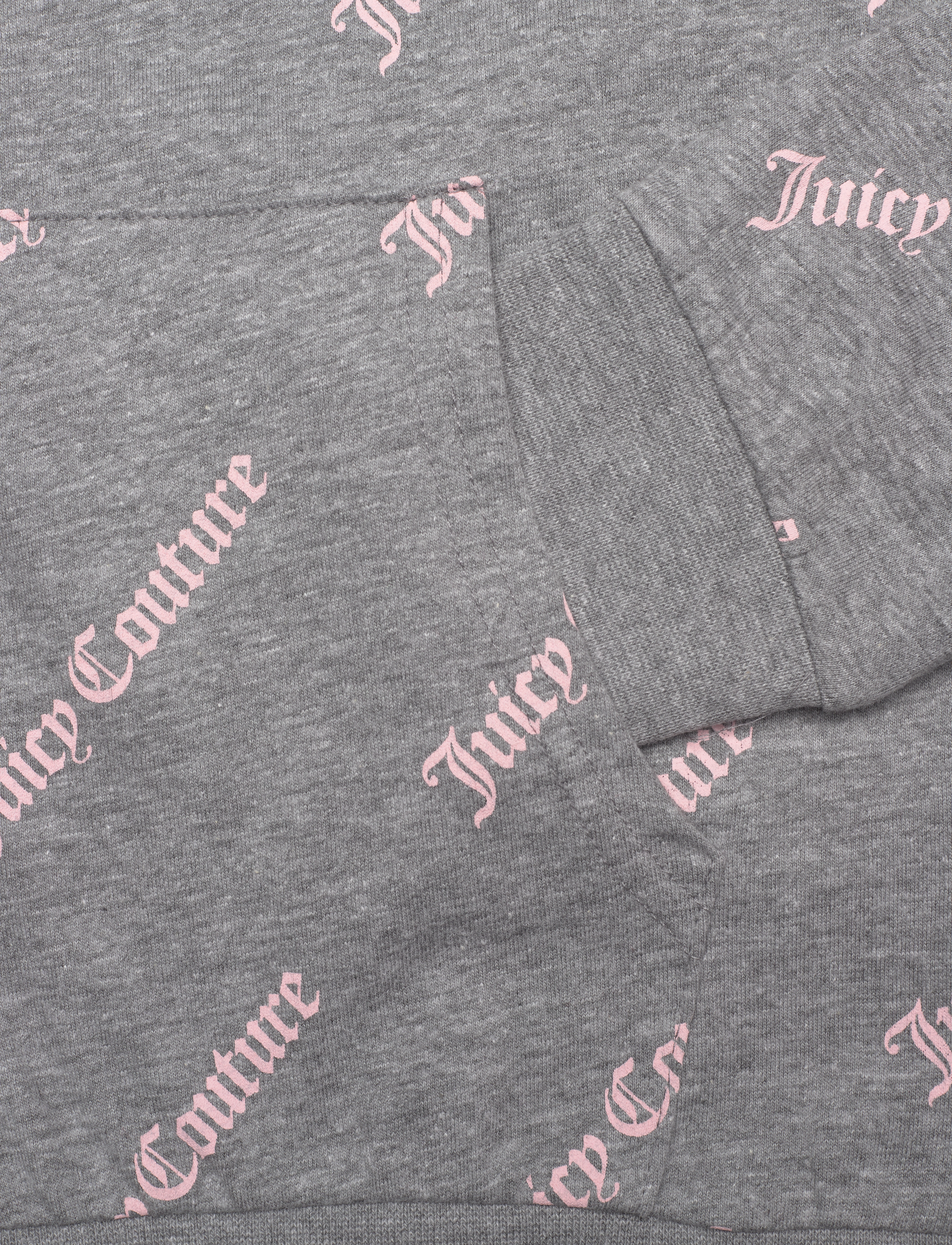 Juicy Couture - Juicy AOP Zip Hoodie Jersey Lounge Set - smoke grey marl - 5