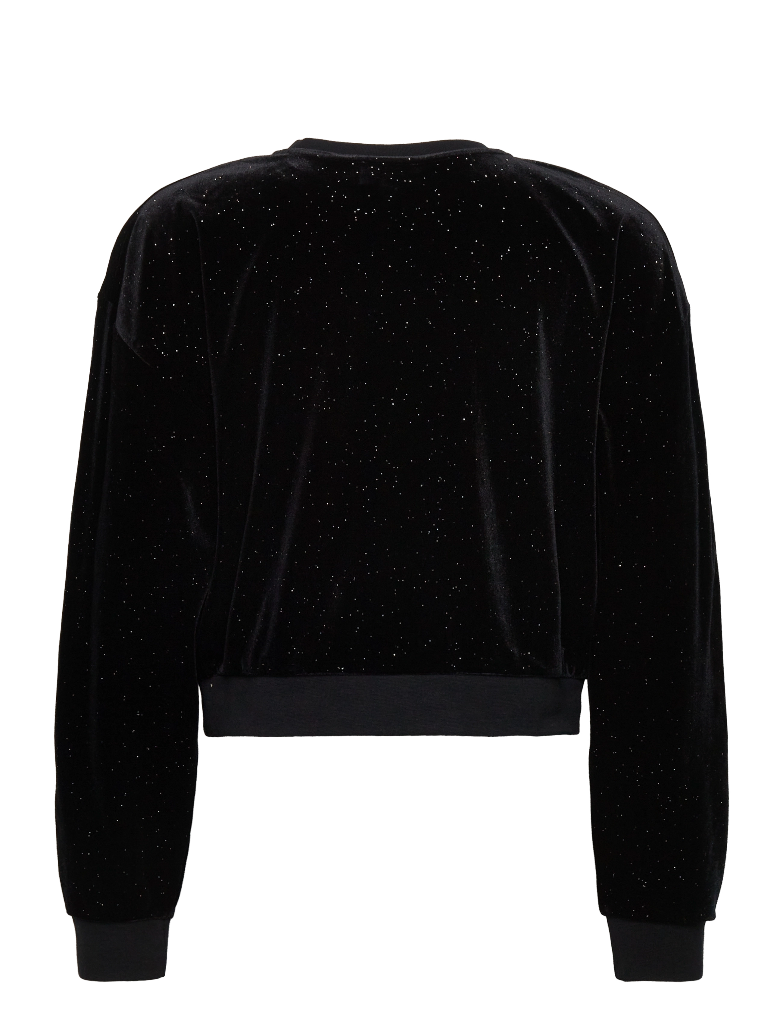 Juicy Couture - Glitter Velour Oversize Crew - black - 1