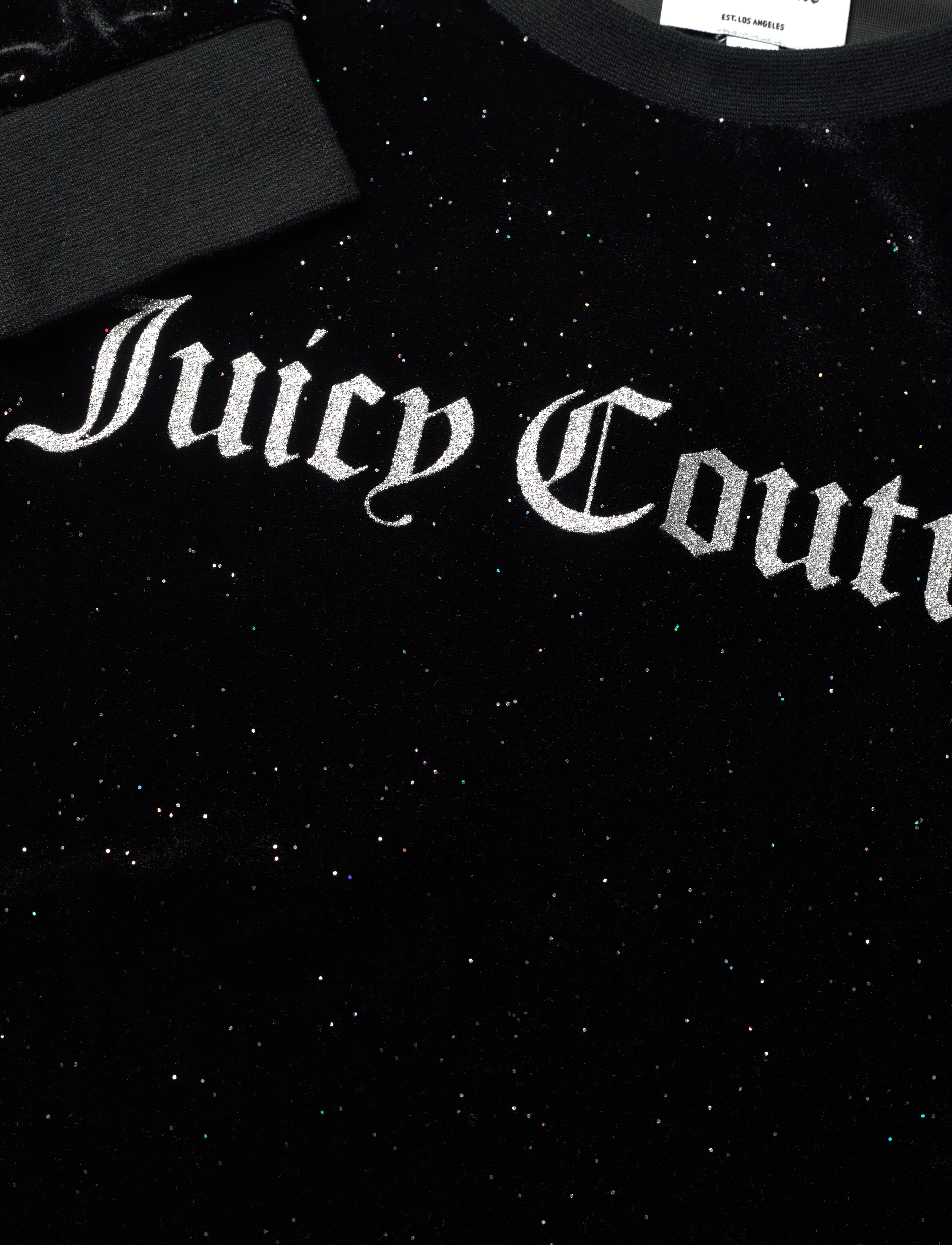 Juicy Couture - Glitter Velour Oversize Crew - black - 2