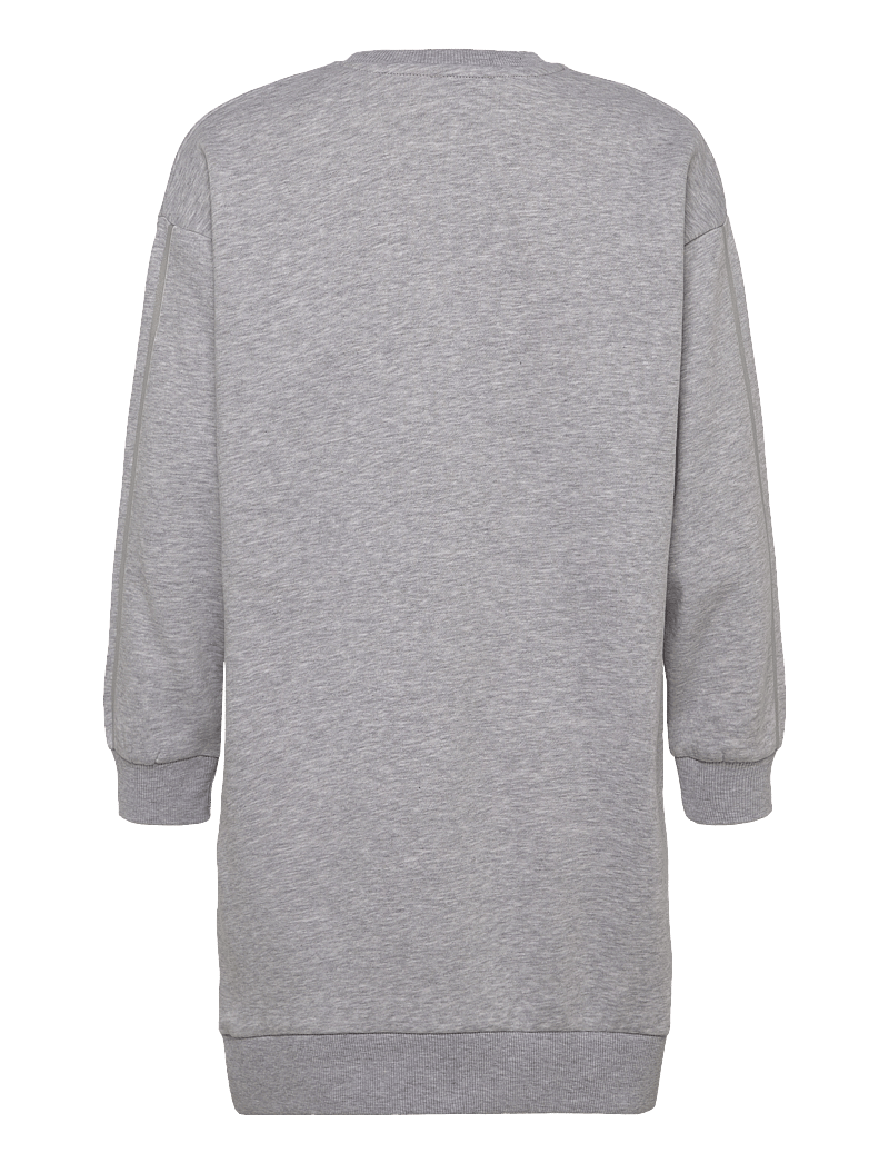 Juicy Couture - Juicy Stripe Crew Dress BB - langärmelige freizeitkleider - pearl grey marl - 1