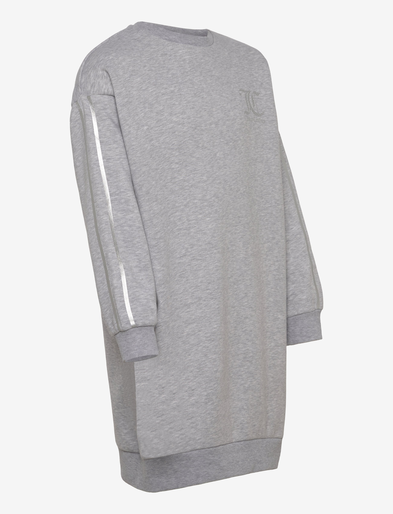 Juicy Couture - Juicy Stripe Crew Dress BB - langärmelige freizeitkleider - pearl grey marl - 3