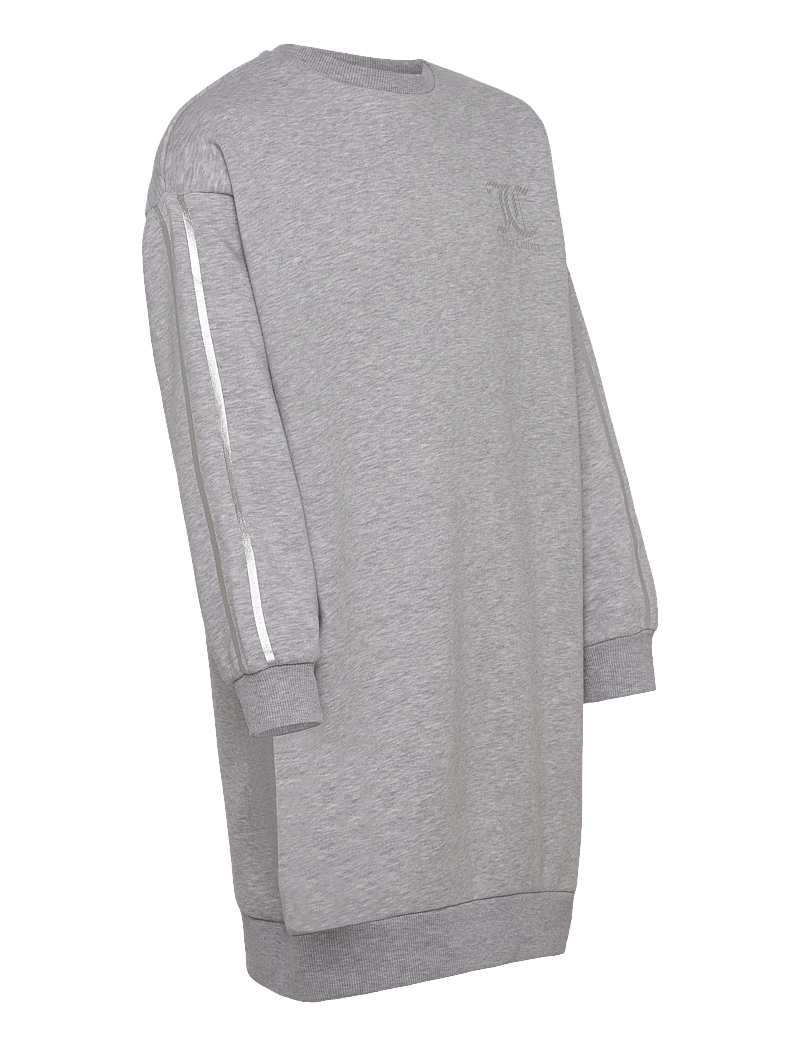 Juicy Couture - Juicy Stripe Crew Dress BB - langärmelige freizeitkleider - pearl grey marl - 3