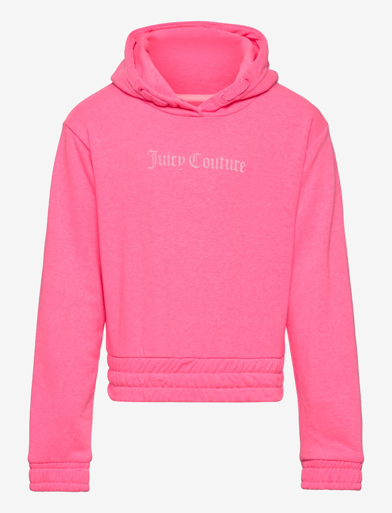 Juicy Couture - Juicy OTH Elastic Hem Hoodie LB - huvtröjor - summer neon pink - 0