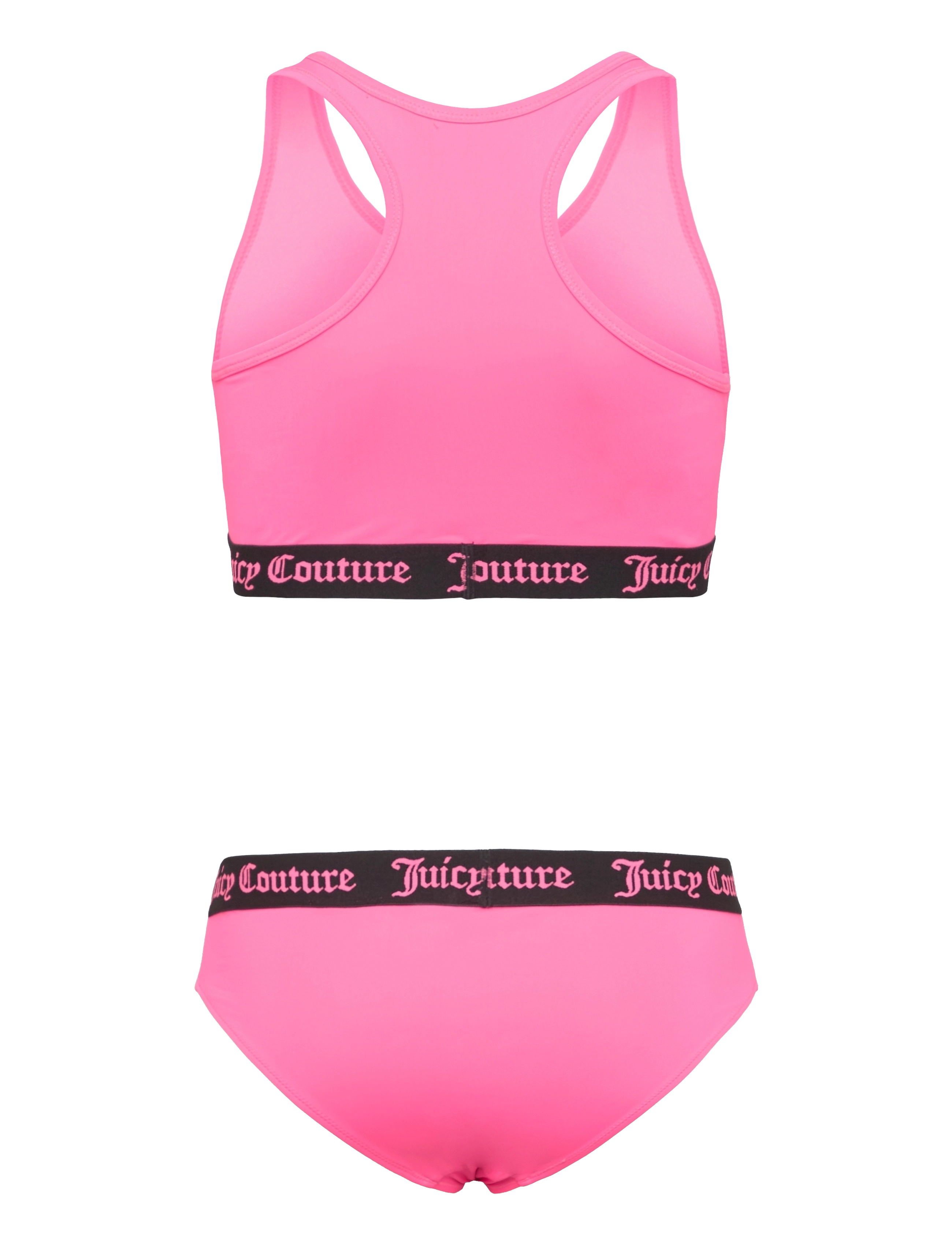 Juicy Couture - Juicy Logo Elastic Swimset - summer neon pink - 1