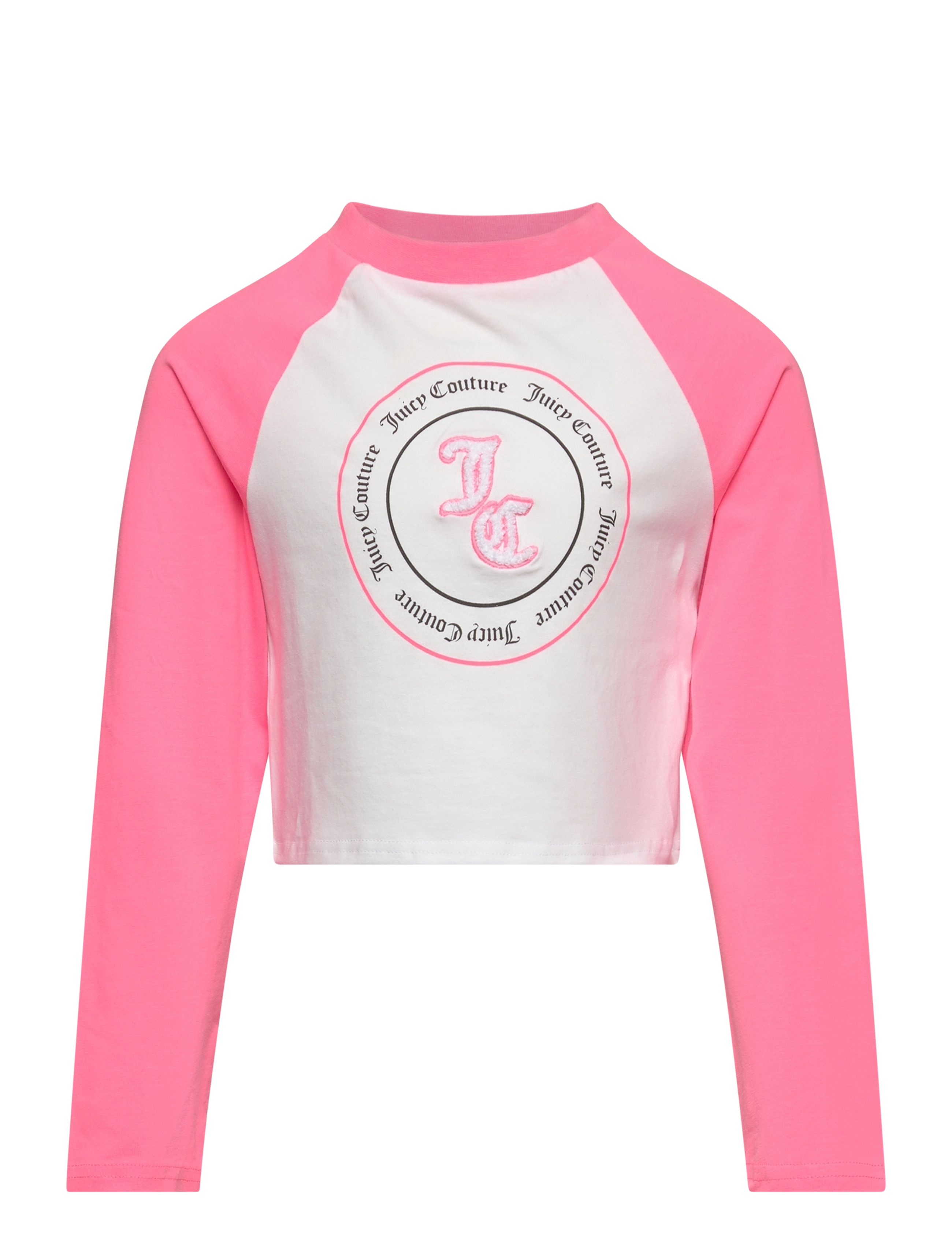 Juicy Couture Raglan Colour Block LS Tee - Tøj - SUMMER NEON PINK / pink/rose