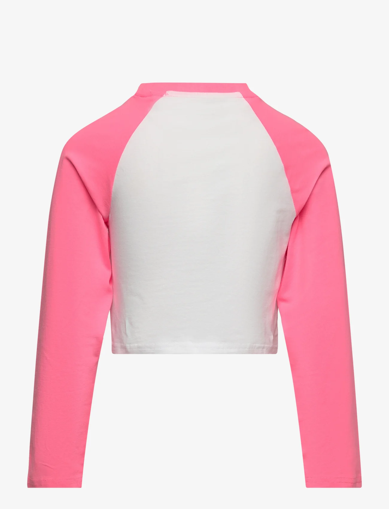 Juicy Couture - Raglan Colour Block LS Tee - langermede t-skjorter - summer neon pink - 1