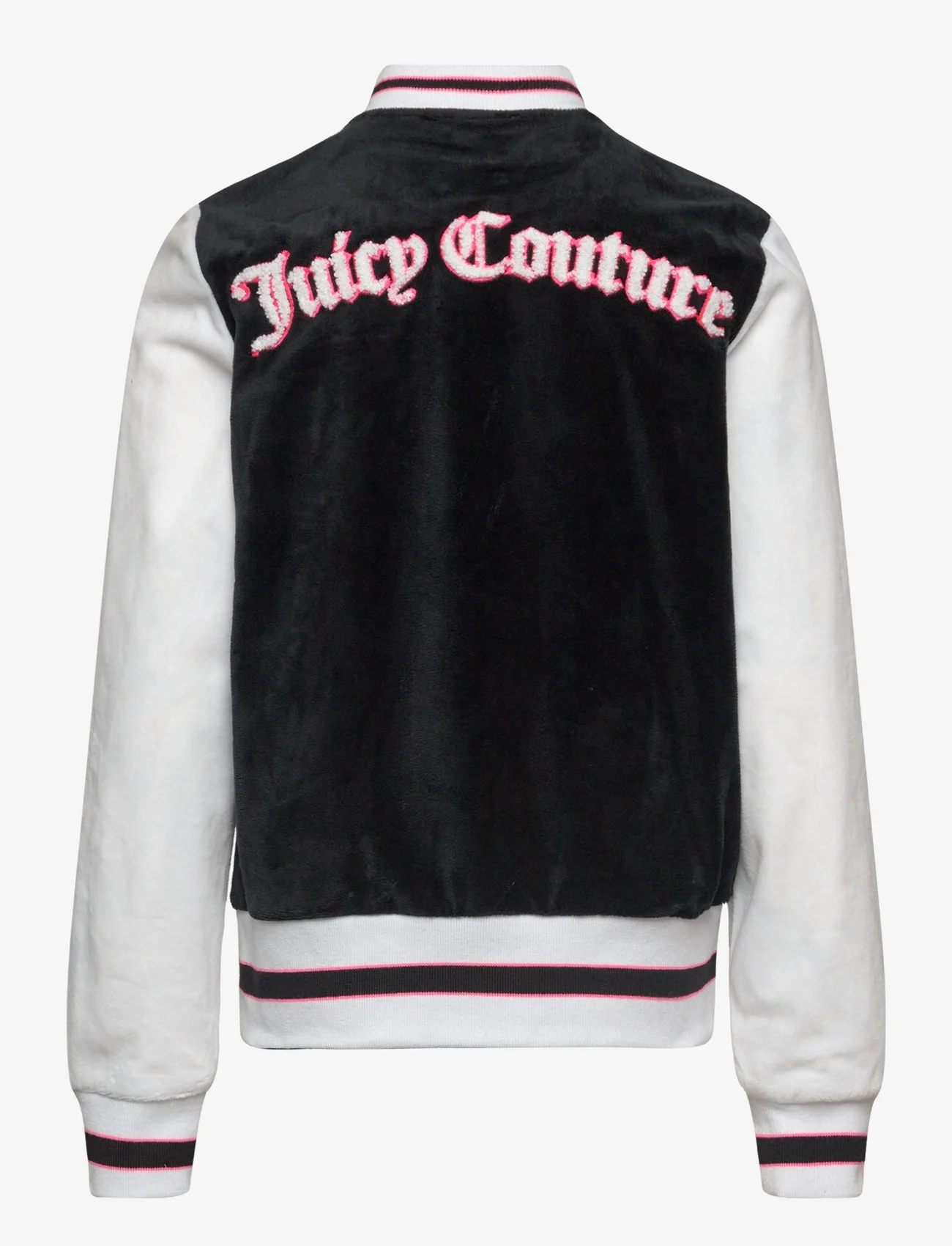 Juicy Couture - Velour Colour Block Bomber Jacket - vårjackor - black - 1