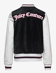 Juicy Couture - Velour Colour Block Bomber Jacket - frühlingsjacken - black - 1