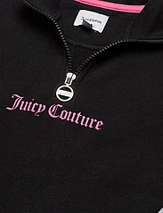 Juicy Couture - Marbel Print Panel Quarter Zip Funnel BB - sweatshirts - black - 2