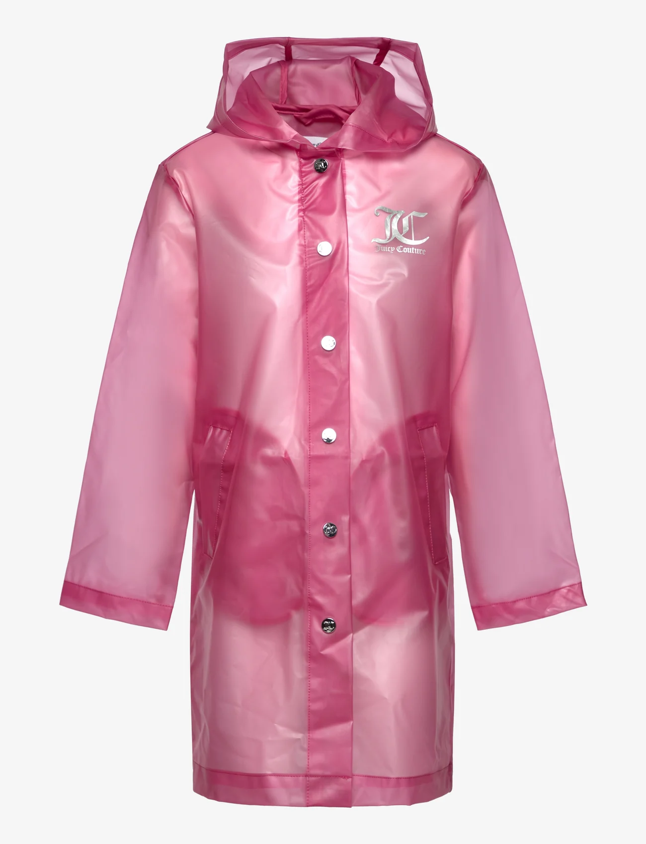 Juicy Couture - Juicy Frosted Longline Mac - rain jackets - rethink pink - 0