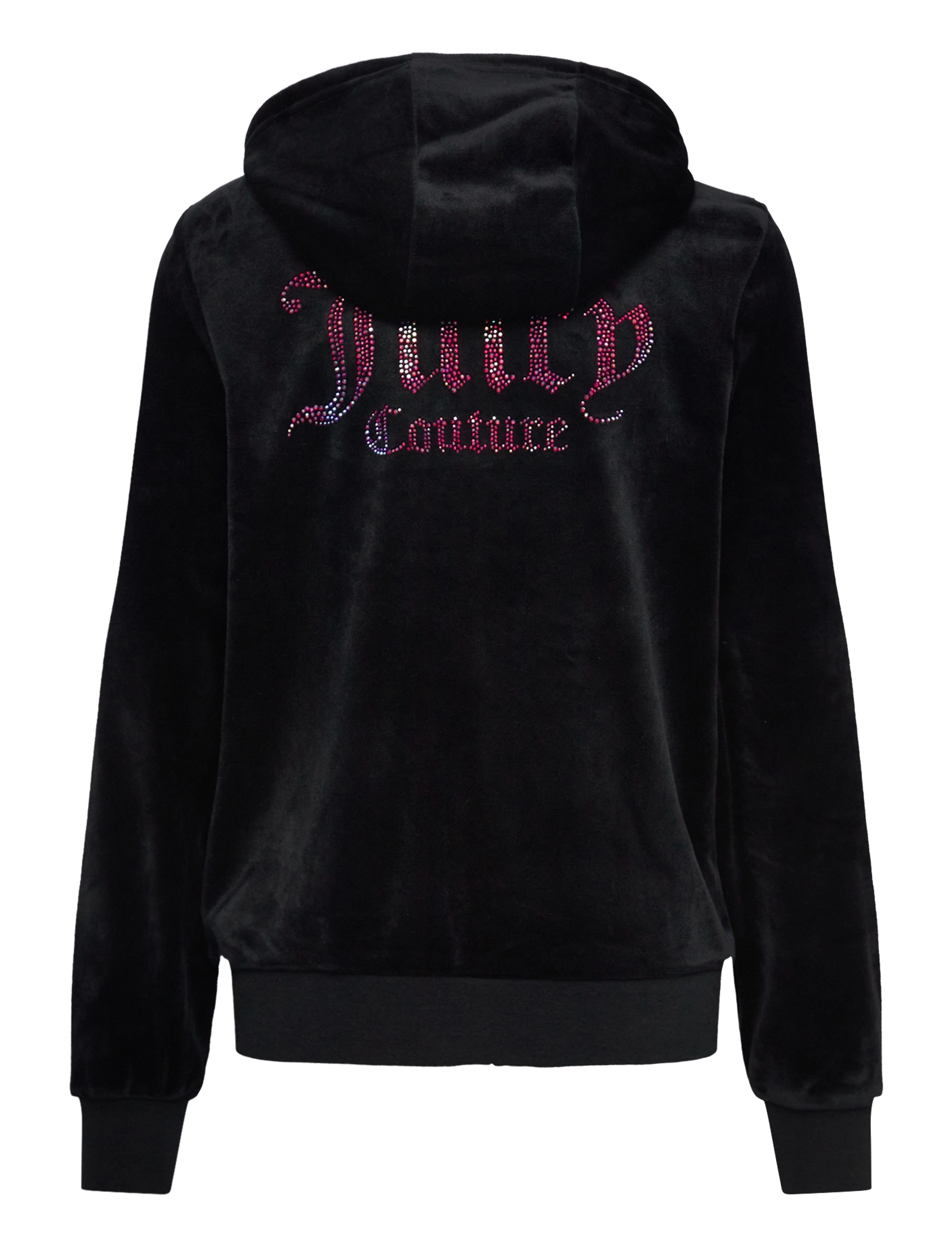 Juicy Couture - Luxe Diamante Zip Thru Hoodie - jet black - 1