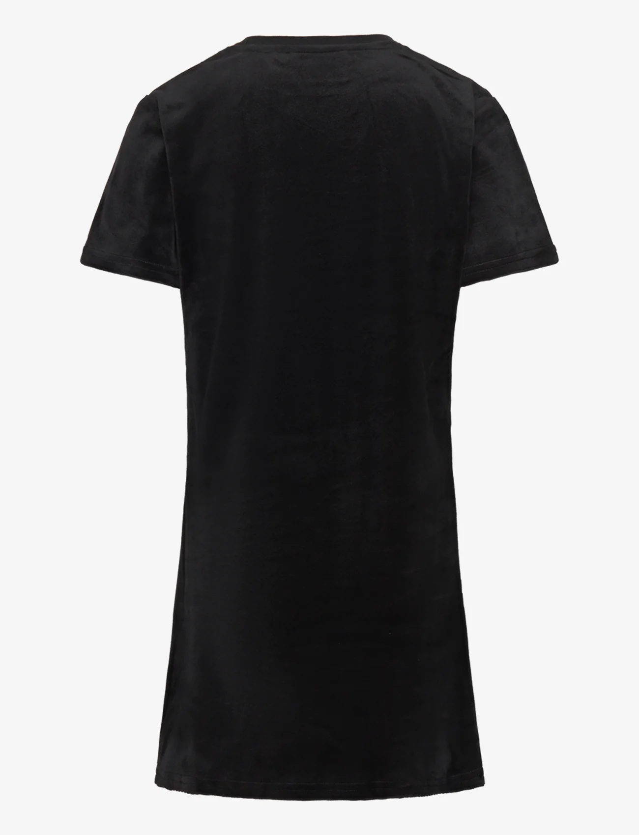 Juicy Couture - Luxe Diamante Fitted SS Tee Dress - ikdienas kleitas ar īsām piedurknēm - jet black - 1