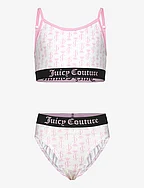 Juicy AOP Bralette and Bikini Brief Set Hanging - BRIGHT WHITE