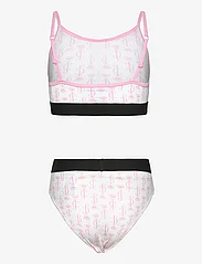 Juicy Couture - Juicy AOP Bralette and Bikini Brief Set Hanging - sommerkupp - bright white - 1