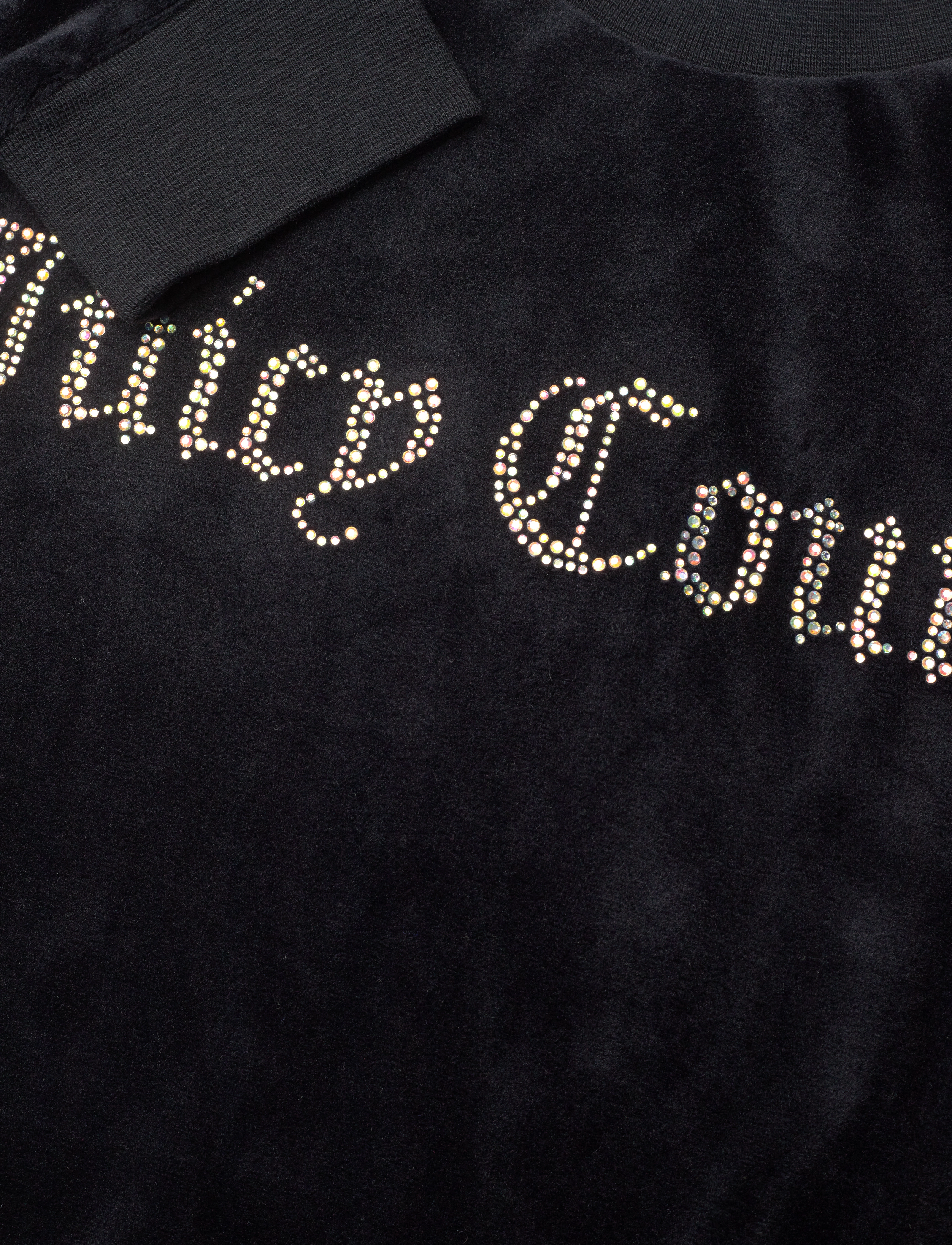 Juicy Couture - Diamante Velour Crew - jet black - 2