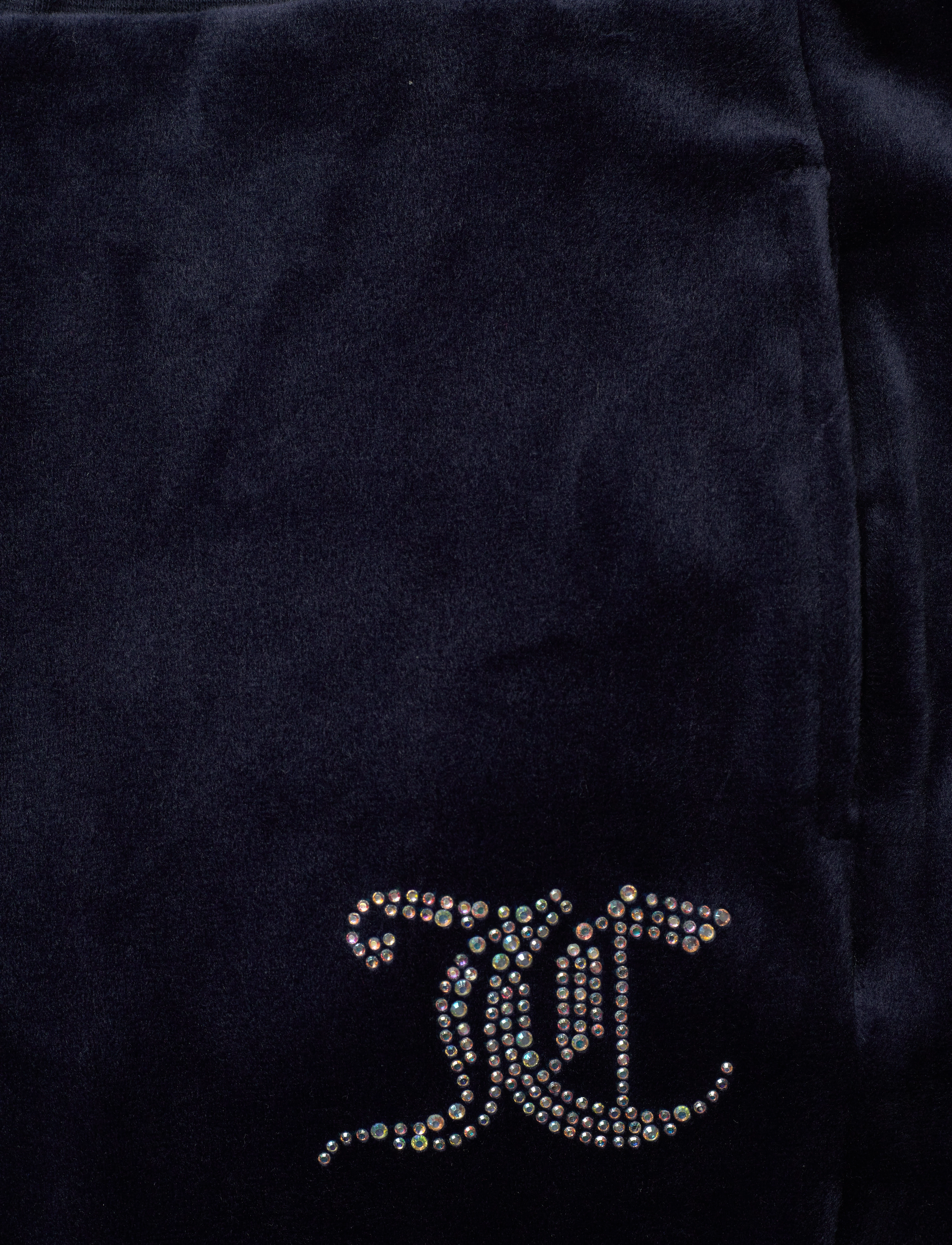 Juicy Couture - Diamante Velour Bootcut - night sky - 2