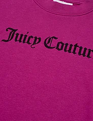 Juicy Couture - Juicy Flocked Balloon Crew - sportiska stila džemperi - festival fuchsia - 2